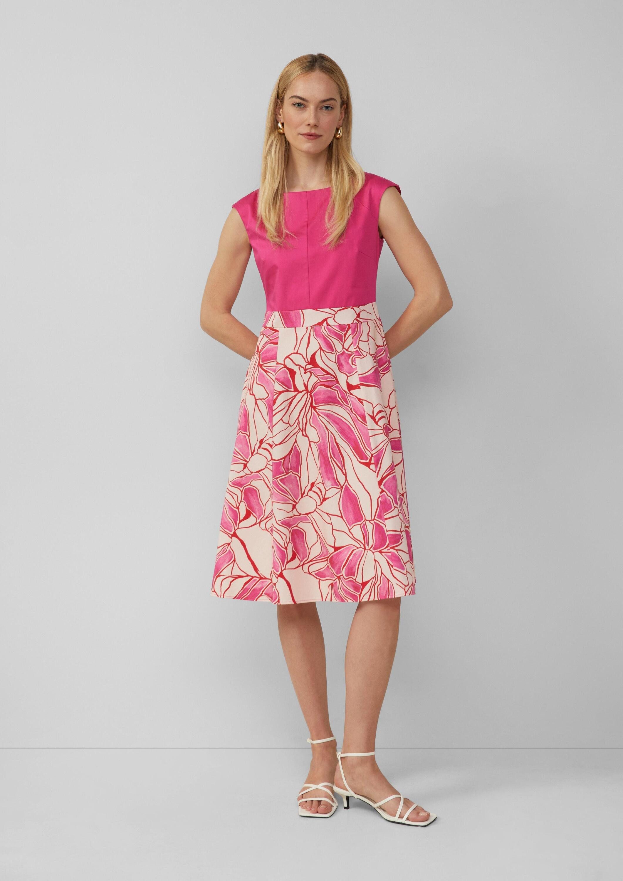 s.Oliver Minikleid Kleid Ärmelloses Kleid aus Baumwollmix mit ausgestelltem günstig online kaufen