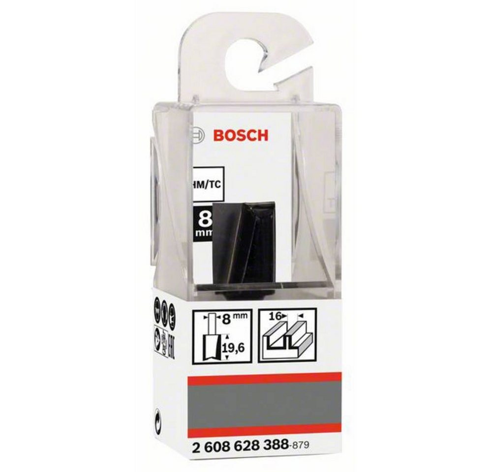 Thumbnail - BOSCH Nutfräser Nutfräser Standard for Wood, 8 mm, D1 16 mm, L 20