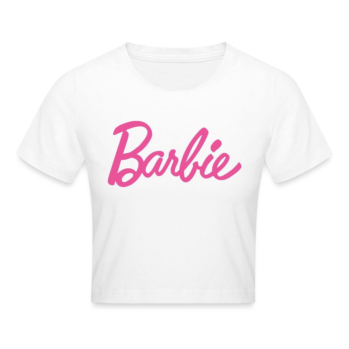 Spreadshirt T-Shirt Barbie Klassisches Logo Crop Top (1-tlg) günstig online kaufen