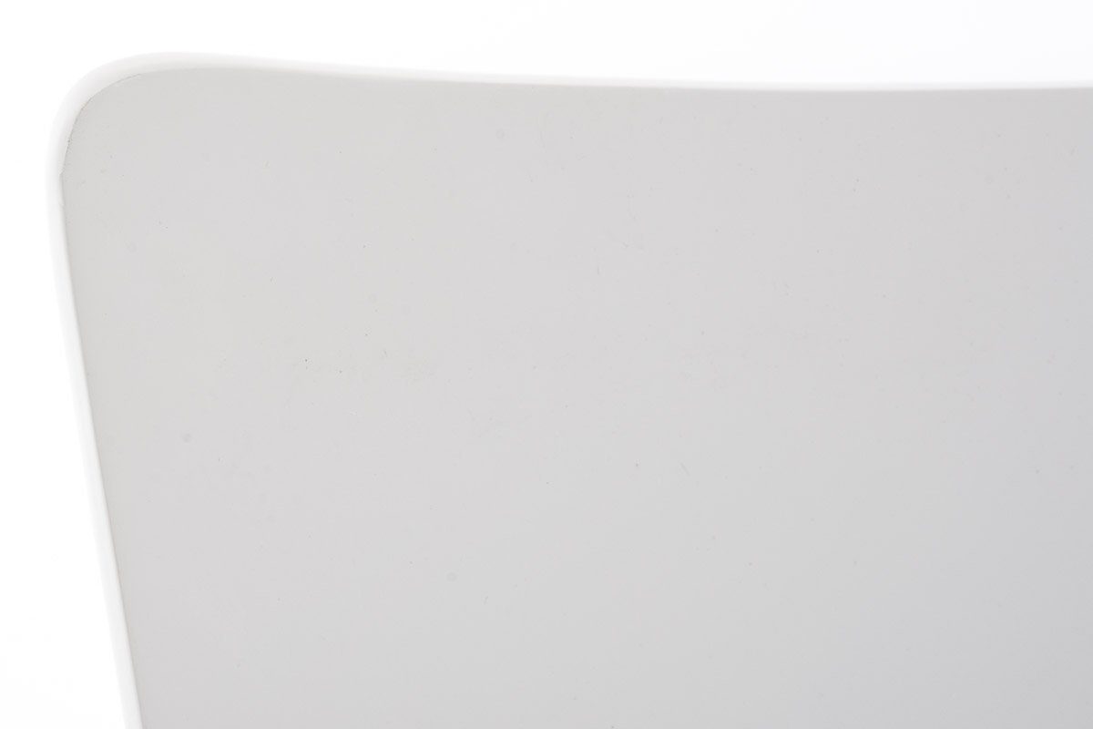 weiß - ergonomisch Metall TPFLiving - St), geformter mit (Besprechungsstuhl Sitzfläche: - Konferenzstuhl chrom Besucherstuhl Jaron Messestuhl, - Warteraumstuhl Gestell: Holz Sitzfläche 4