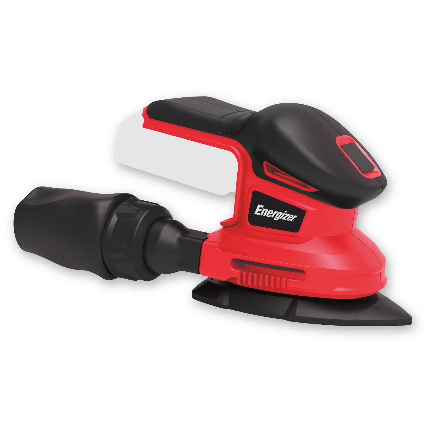 Energizer Akku-Winkelschleifer 20V Akku Deltaschleifer, Leerlaufdrehzahl: 10.000 U/min, Sammelbeutel, Soft-Grip-Griff
