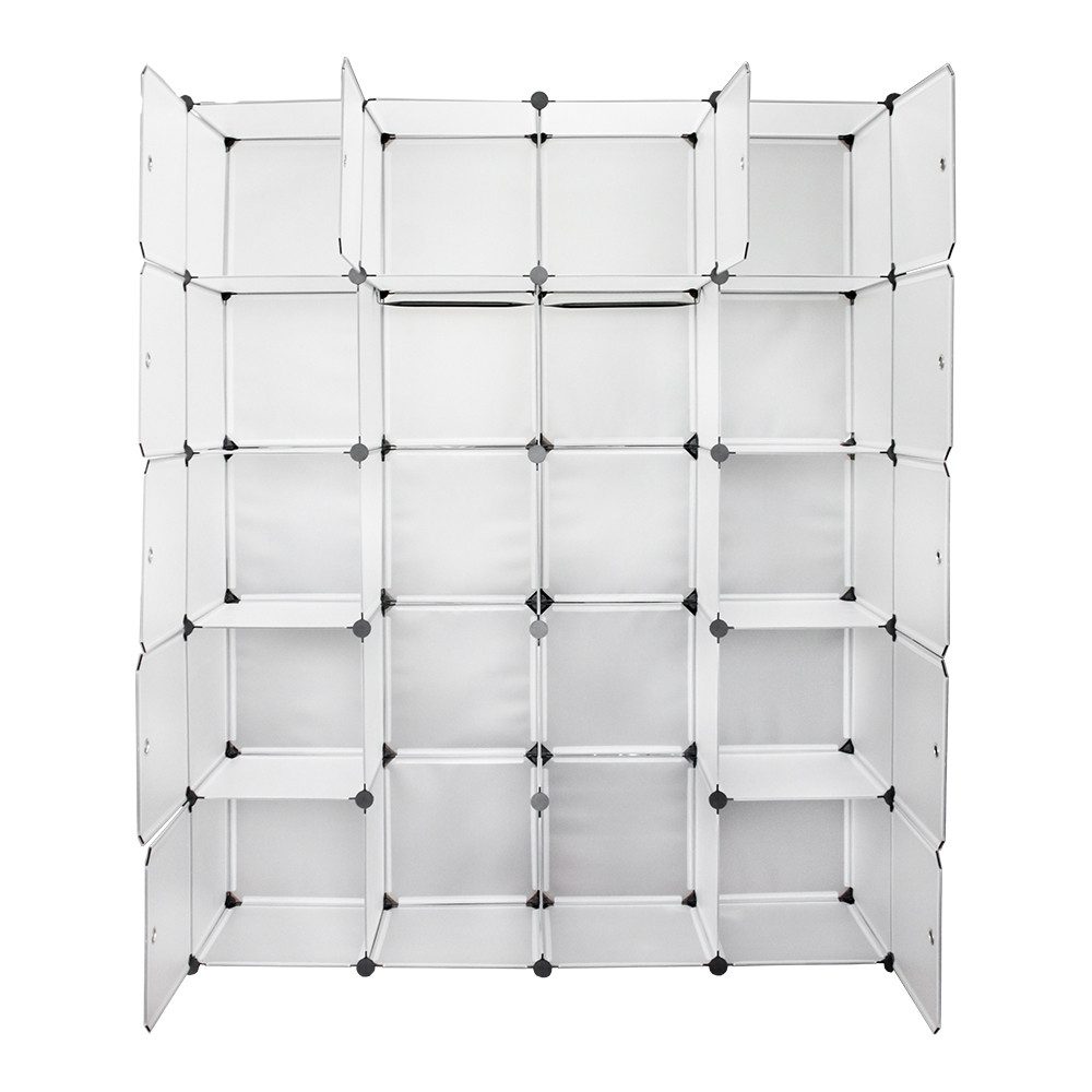 Clanmacy Kleiderschrank Kleiderschrank Regal Kunststoff DIY Kinderregal Badregal