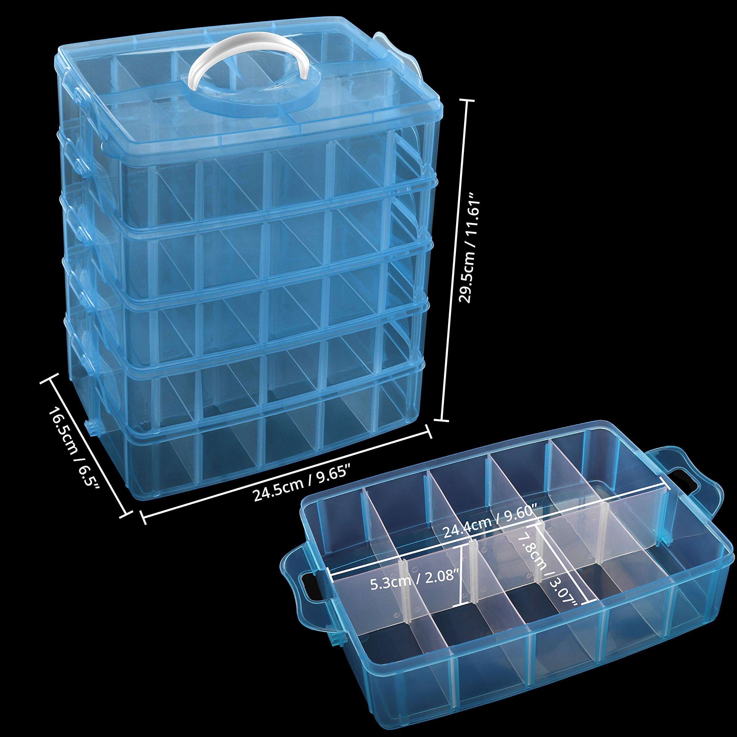 Belle Vous Aufbewahrungsbox Blaue Sortierboxen mit günstig online kaufen