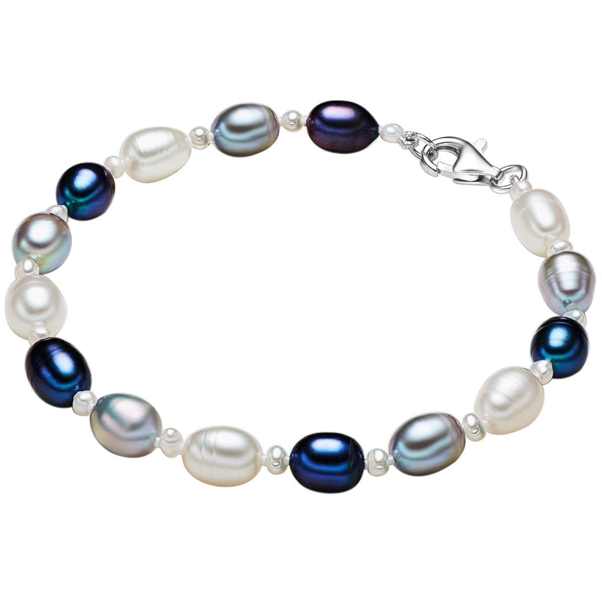 Valero Pearls Perlenarmband silber, aus Süßwasser-Zuchtperlen günstig online kaufen