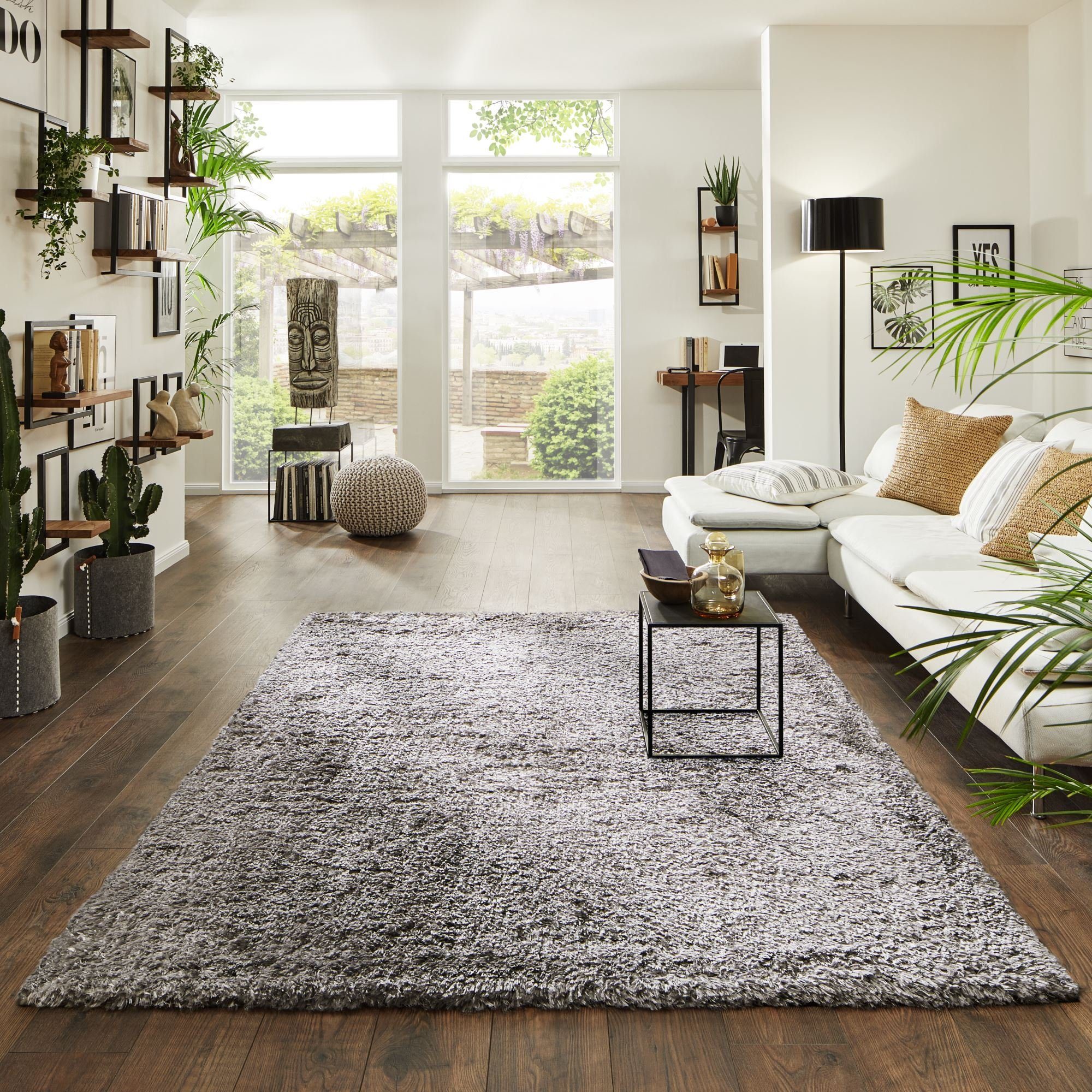 Steffensmeier Hochflor-Teppich Jolly, Rechteckig, Shaggy, Langflor, Kunstfell