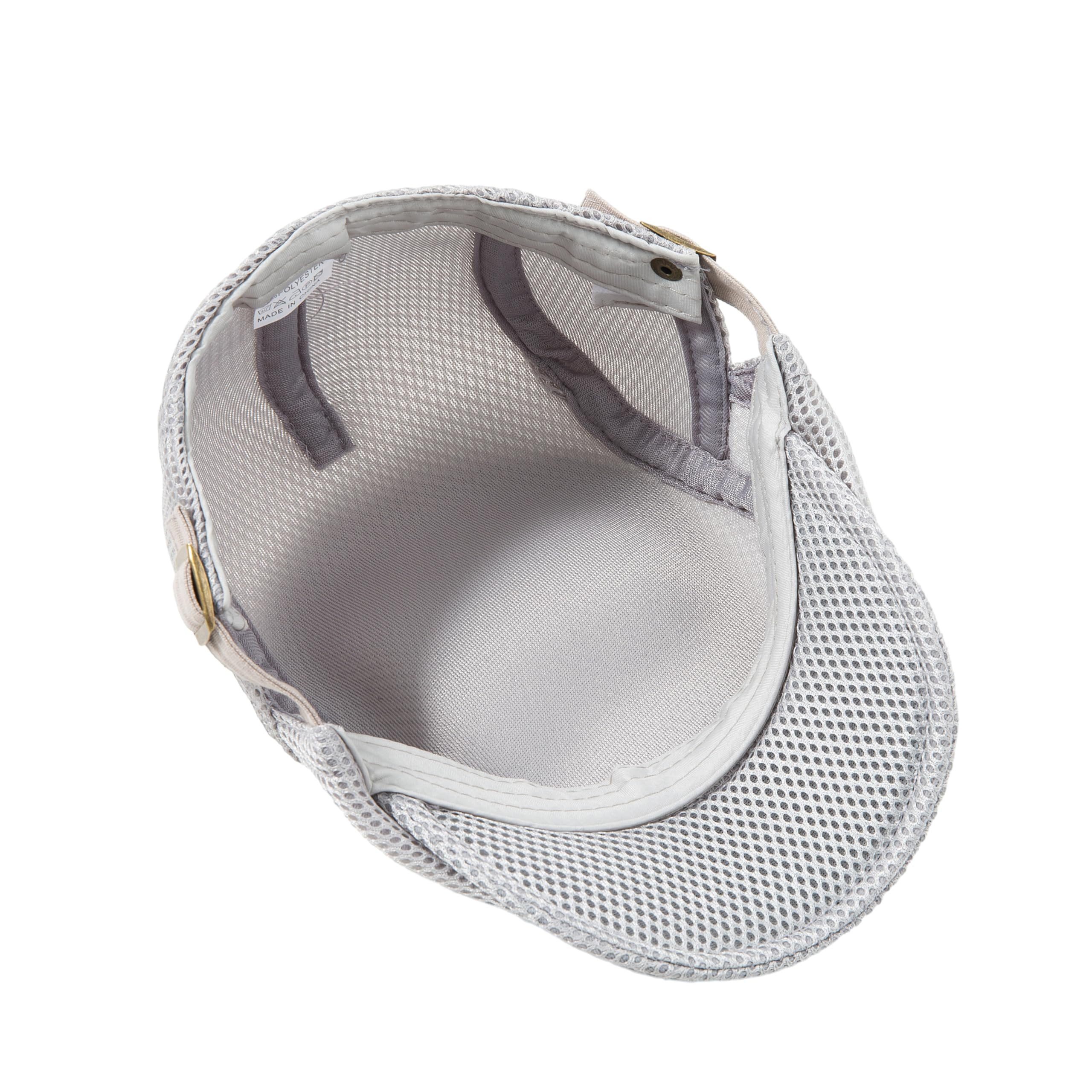 Zaewry Flat Cap Herren Atmungsaktive Mesh-Sommermütze Verstellbare Schiebermütze Baskenmütze Ivy Cap Cabbie Flat Cap