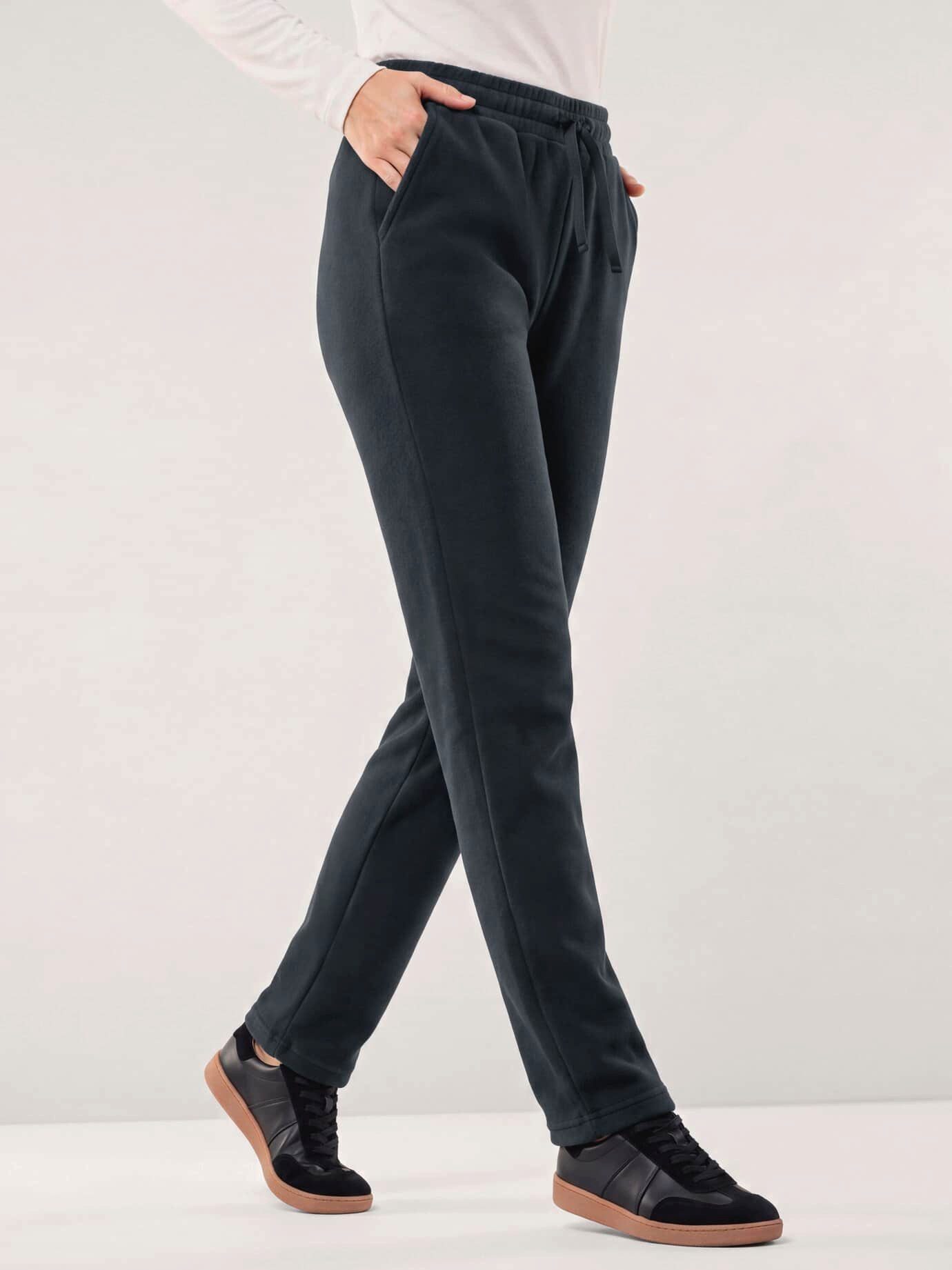 Walbusch Thermohose Damen Freizeithose Thermo-Fleece Thermohose, pflegeleicht, wärmend