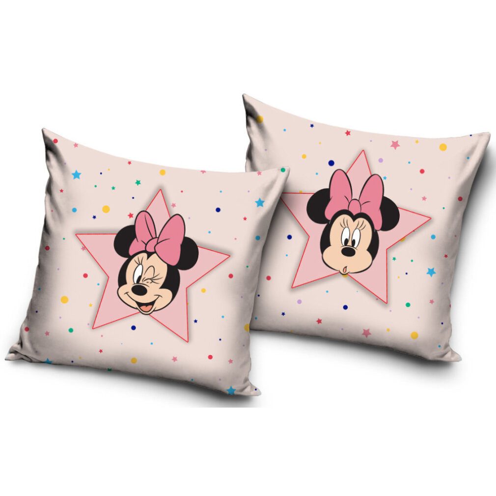 Javoli.com Dekokissen Disney Minnie Star Kissen, dekoratives Kissen 40x40 cm