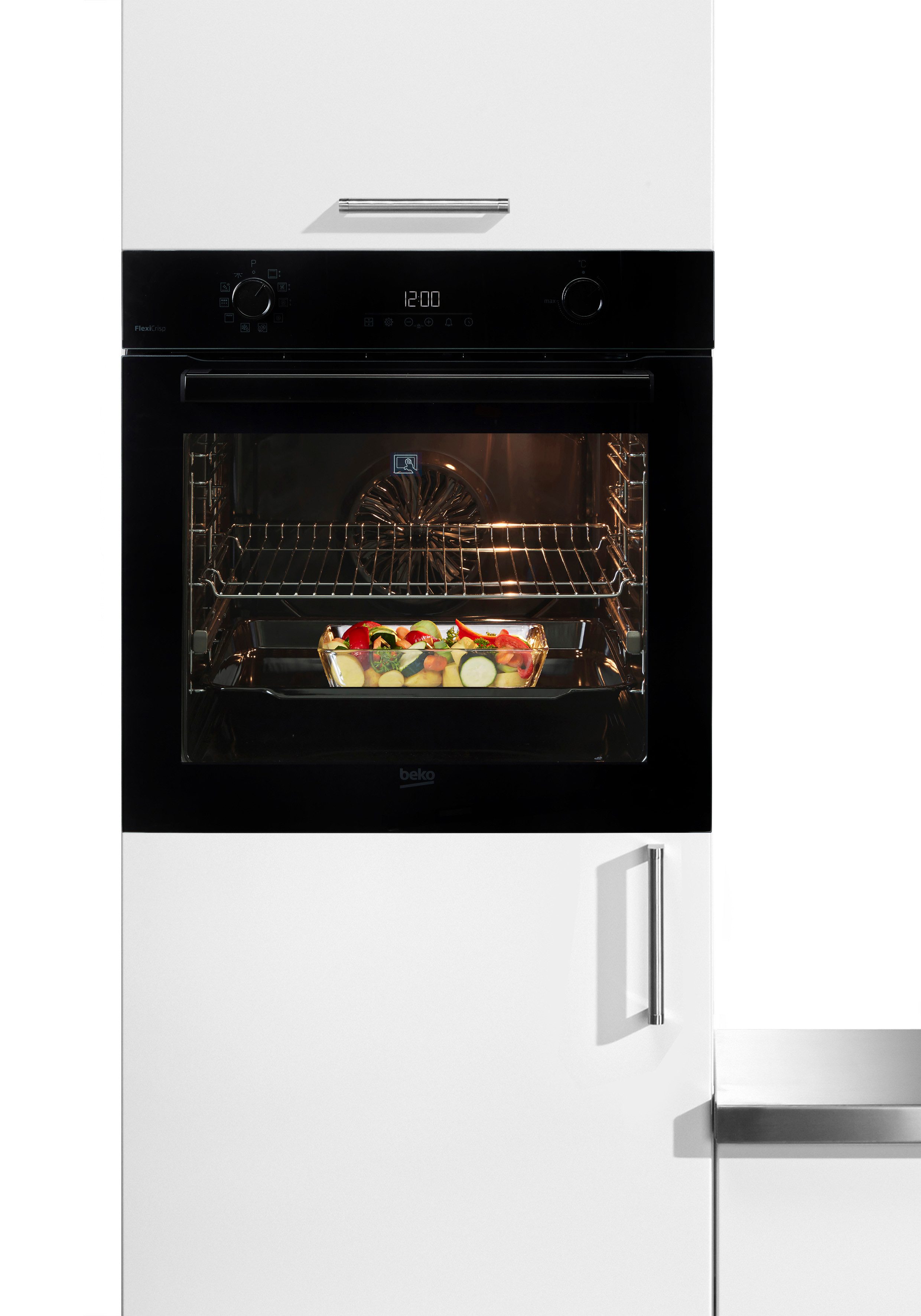BEKO Backofen BBIM17300BMPEF, mit 1-fach-Teleskopauszug, Pyrolyse-Selbstreinigung, Die AeroPerfect-Technologie: für einheitliches und präzises Backen