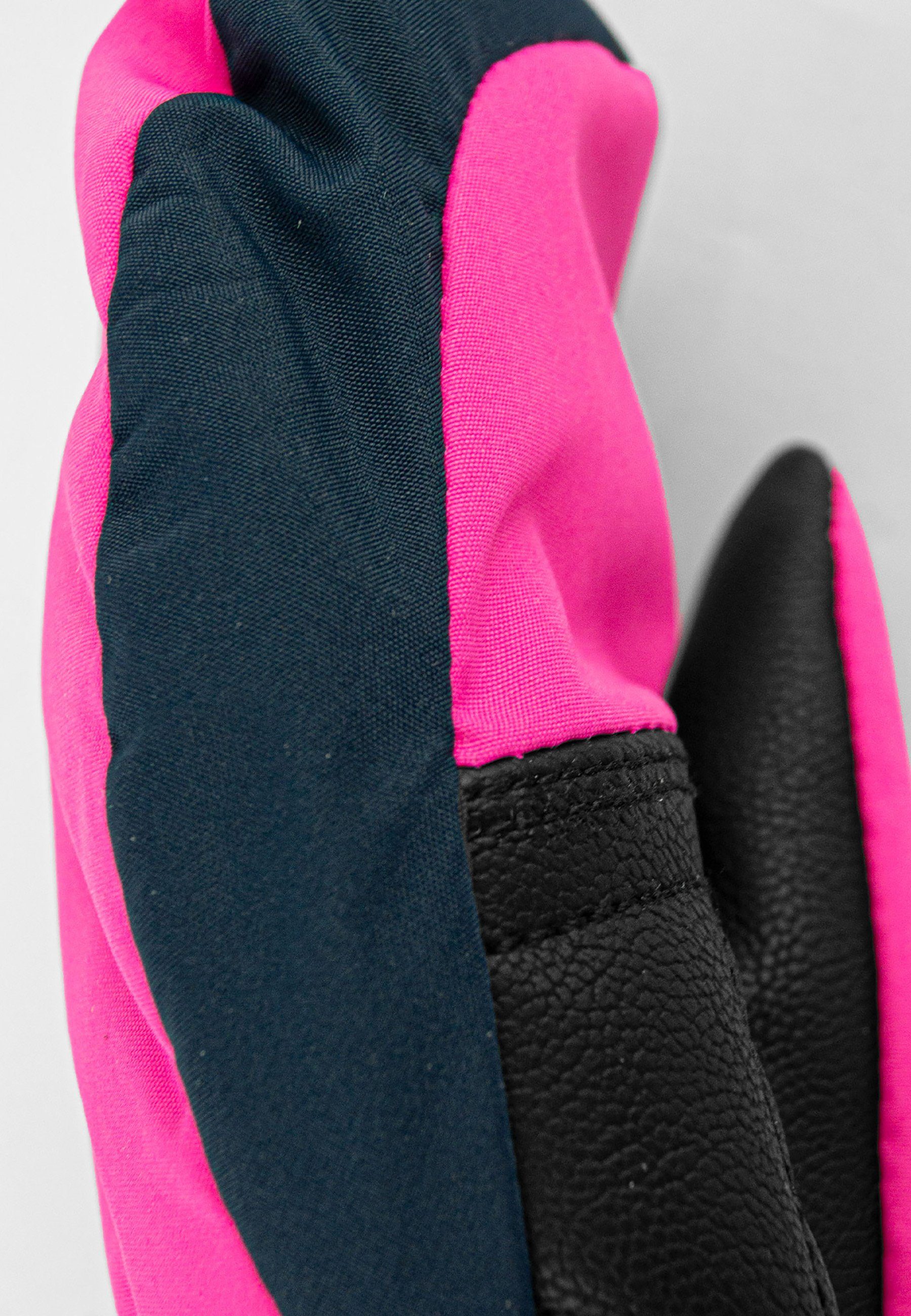 Fäustlinge mit Kids Handgelenkschlaufe pink-blau praktischer Reusch Mitten