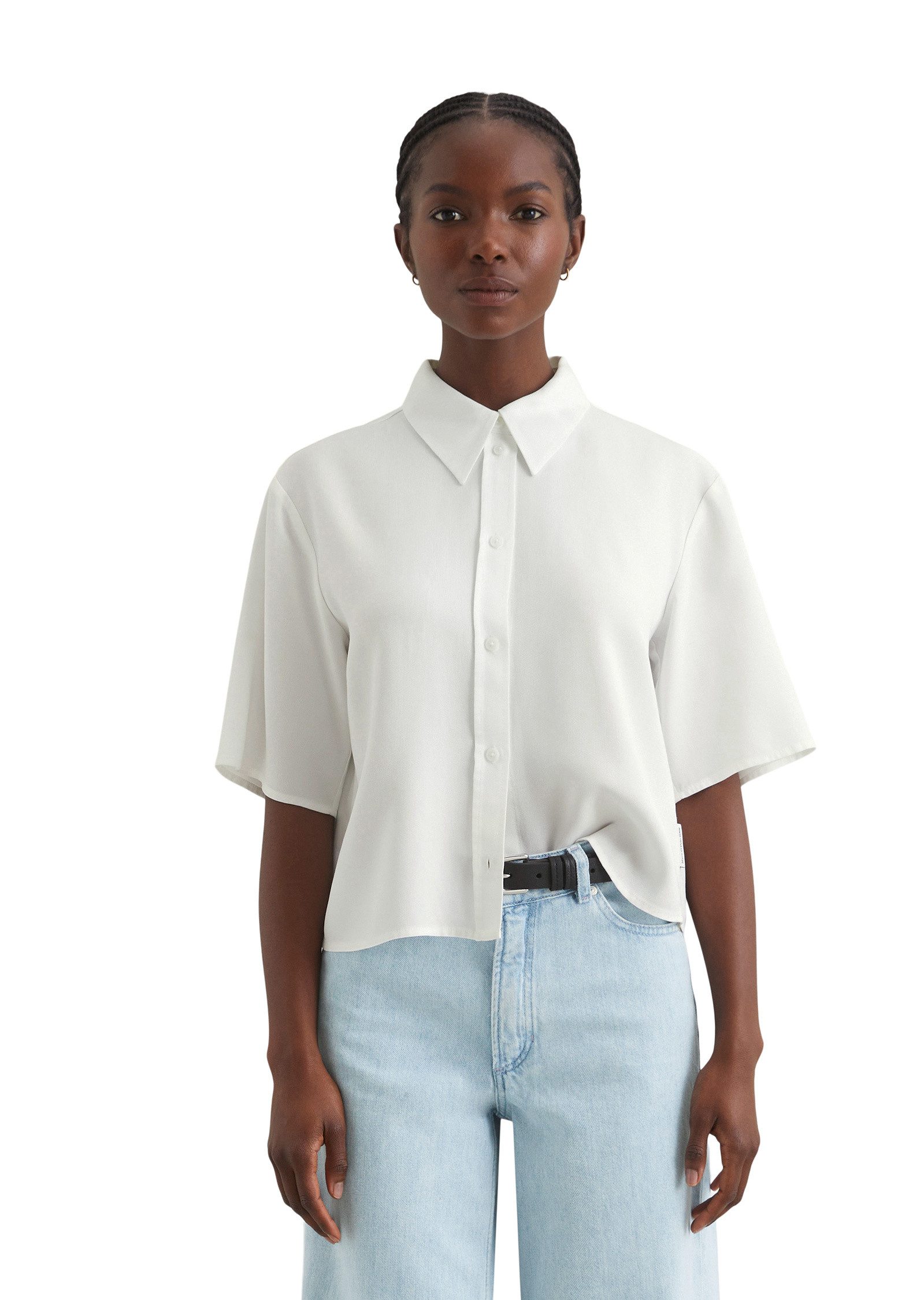 Kurzarmbluse aus TENCEL™ Lyocell