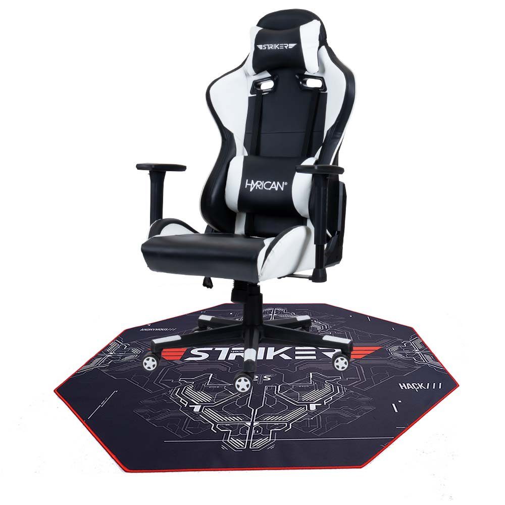 Hyrican Gaming-Stuhl Striker COMBO Gaming-Stuhl schwarz/weiß,Kunstleder,3D-Armlehnen, \