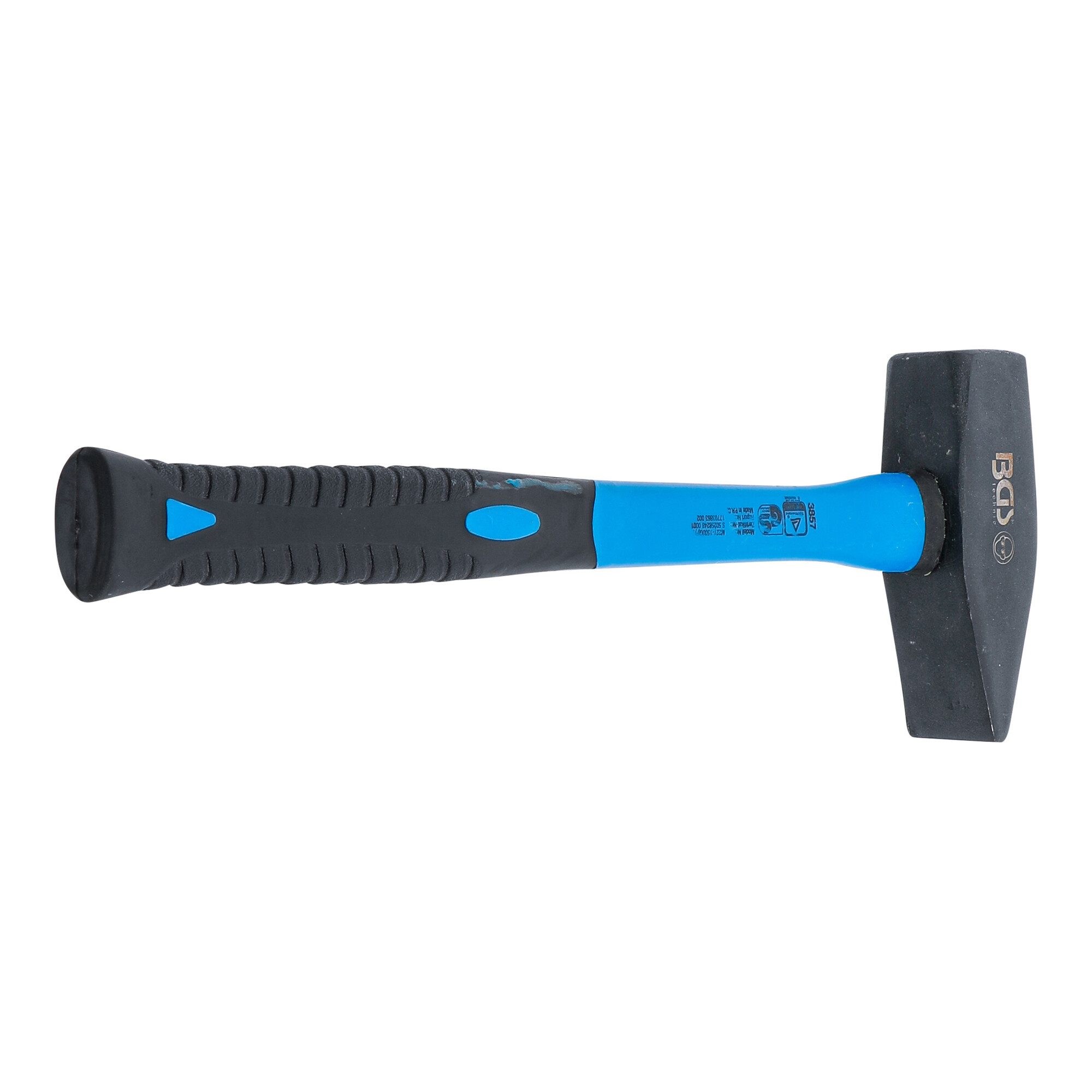BGS technic Hammer BGS Schlosserhammer 3857, Fiberglasstiel, DIN 1041, 1500 g