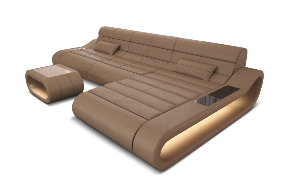 Sofa Dreams Ecksofa Ledercouch Ledersofa Concept günstig online kaufen