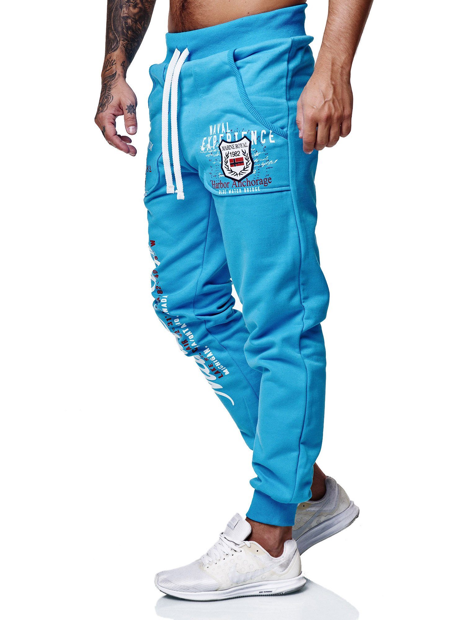 Code47 Sweatpants Jogginghose Türkis 3628 Sporthose Herren Jogginghose Männer Trainingshose (1-tlg)