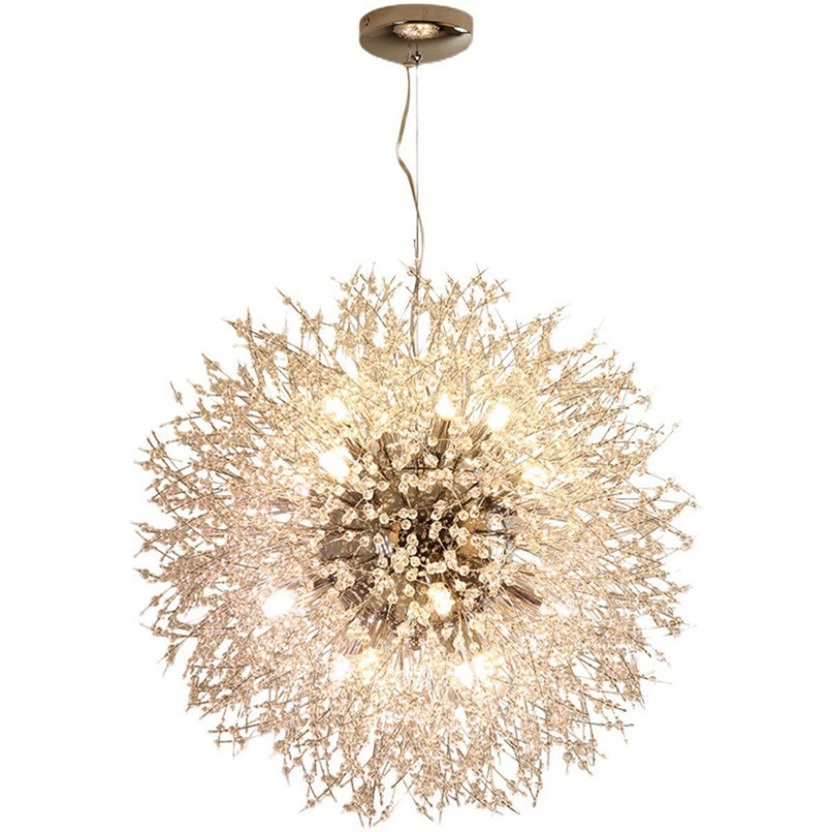 Welikera LED Kronleuchter 8-Licht Golden Pendelleuchte günstig online kaufen