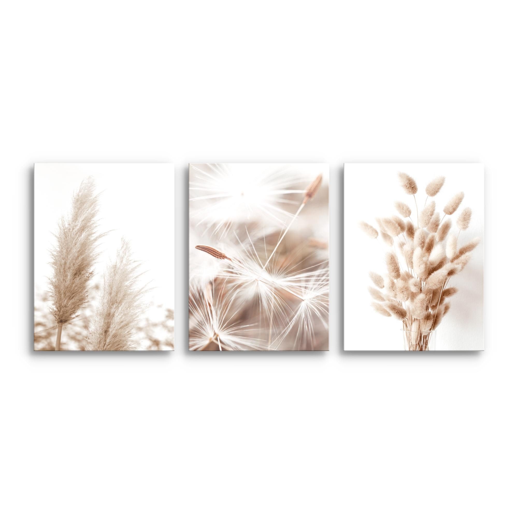Novart Wandbild 3 Wandbilder Set Natur Wohnzimmer Deko Landschaft Berge Boh günstig online kaufen