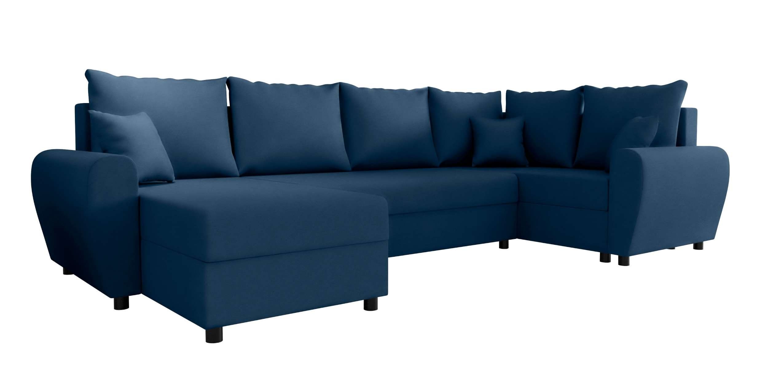Modern Bettkasten, Design Sitzkomfort, Sofa, mit Bettfunktion, Stylefy mit Haven, Wohnlandschaft U-Form, Eckcouch,