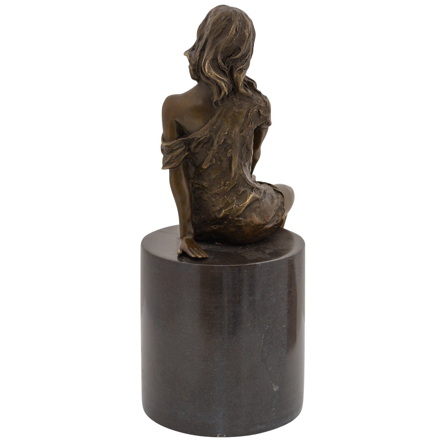 Aubaho Kunst Bronzeskulptur Bronze erotische im Erotik Skulptur Frau Antik-Stil Figur