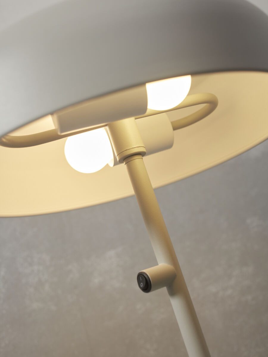 it's About RoMi Tischleuchte PORTO, LED wechselbar, Warmweiß, Gutes leselicht