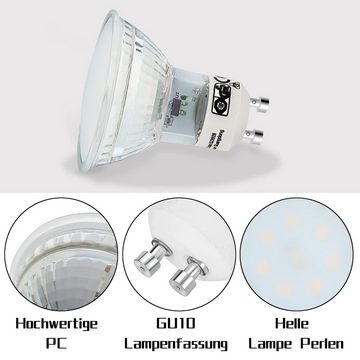 Nettlife LED Einbaustrahler GU10 LED Glühbirne Warmweiß 3W, Halogen, Warmweiss