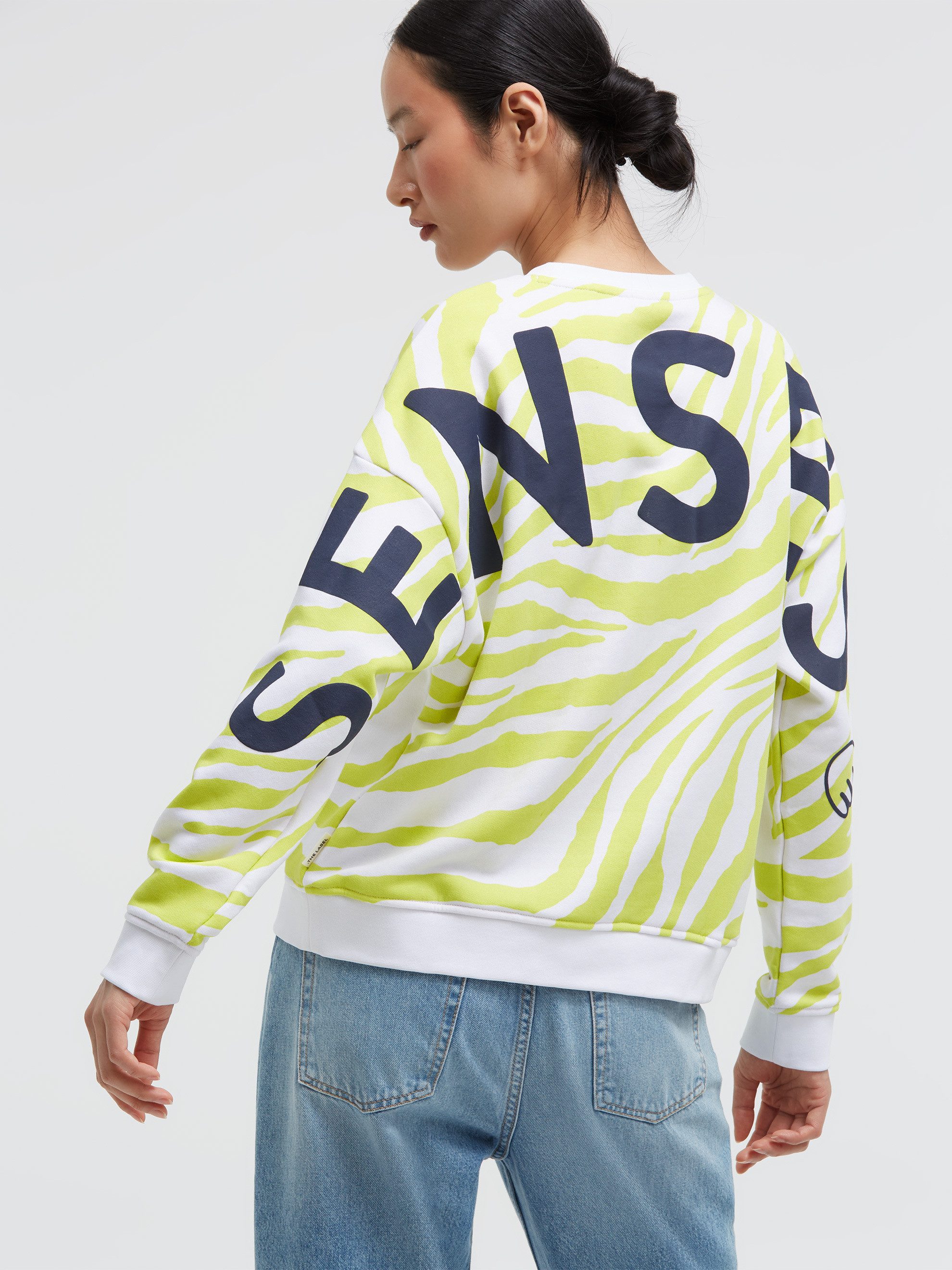 SENSES.THE LABEL Sweater mit überschnittener Schulter