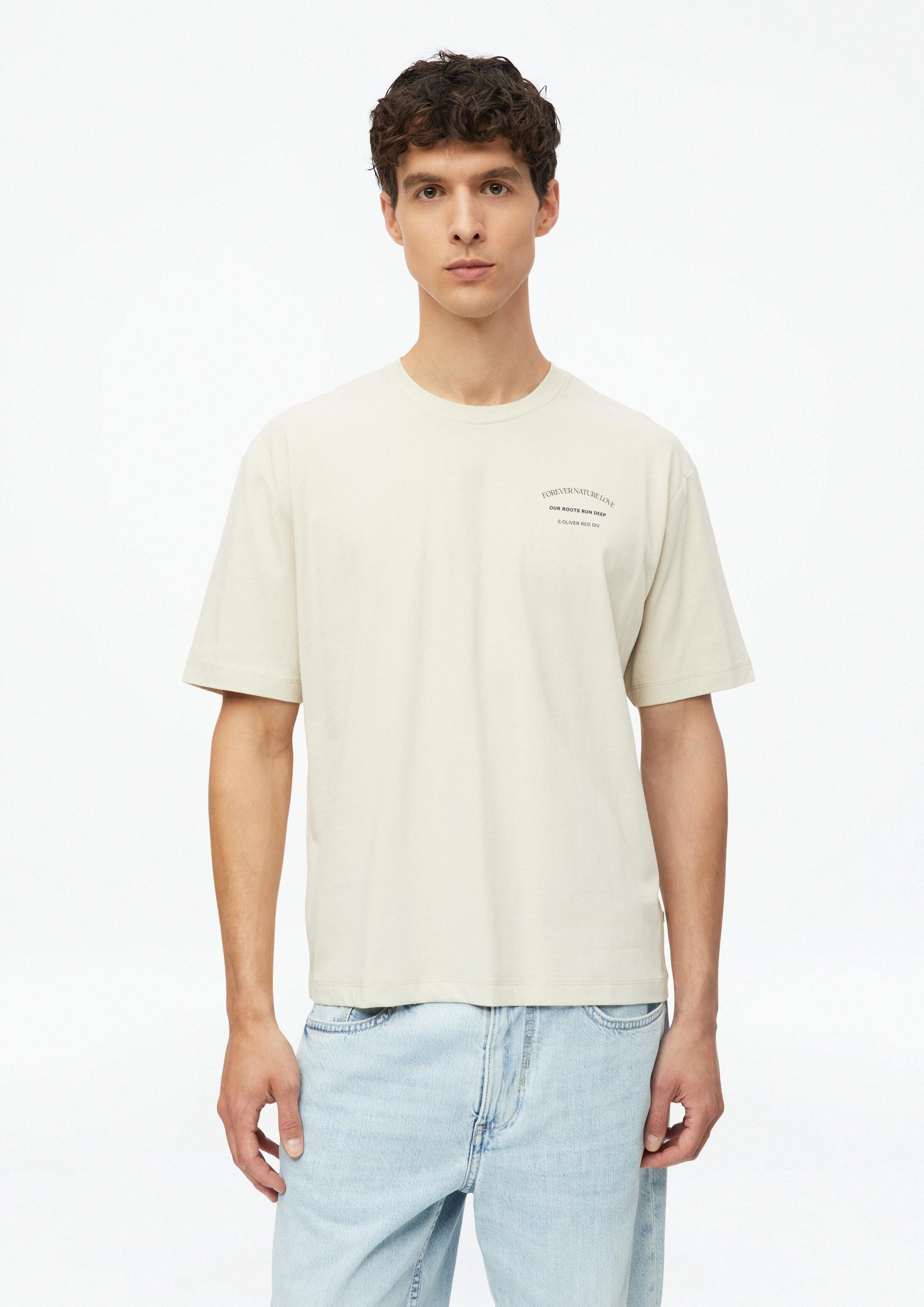 s.Oliver Kurzarmshirt T-Shirt T-Shirt mit Print im Modern Fit