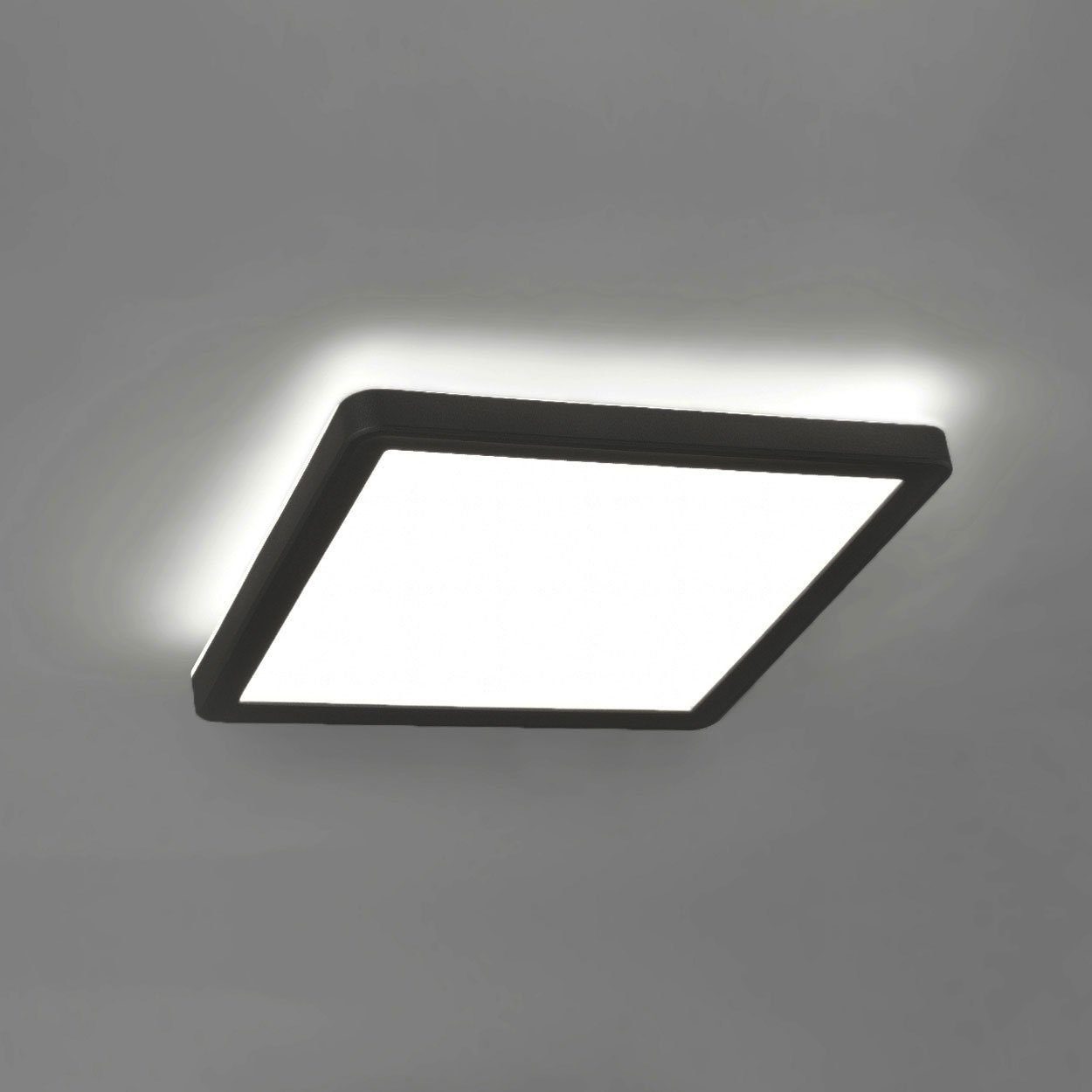 Deckenleuchte, Tageslichtweiß, Deckenleuchte Lucky, fest schwarz LED LED Maxkomfort Deckenlampe, integriert, Wandleuchte, Neutralweiß, LED Wandlampe,