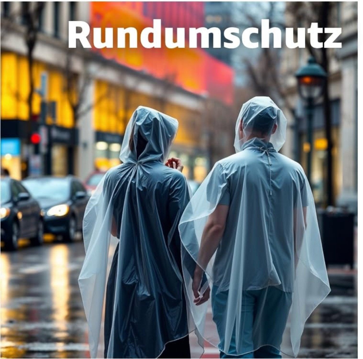 Regenponcho 6x Einweg Regenjacke & Regenponcho mit Kaputze - Einmal Regenjacke