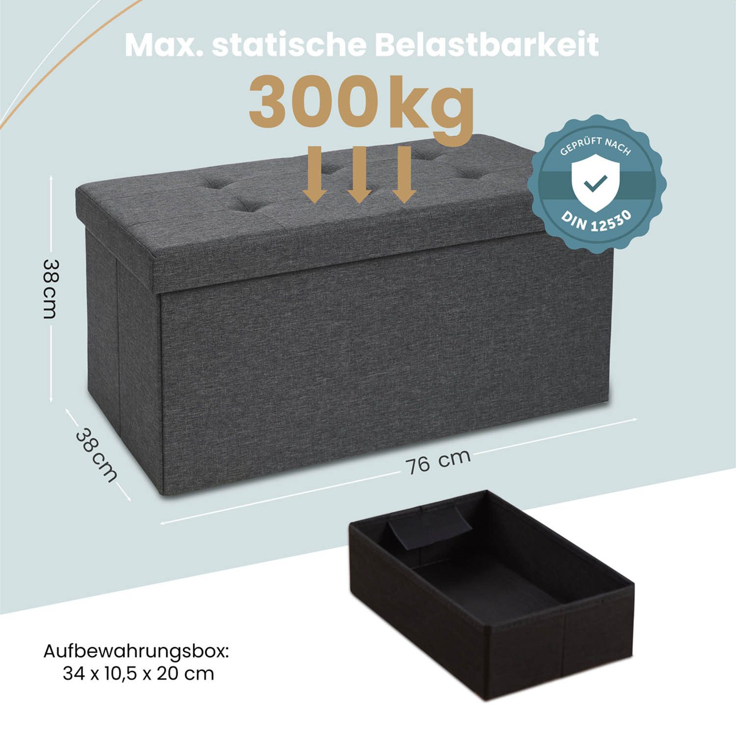 Blumtal Sitztruhe Sitzbank mit Stauraum + günstig online kaufen
