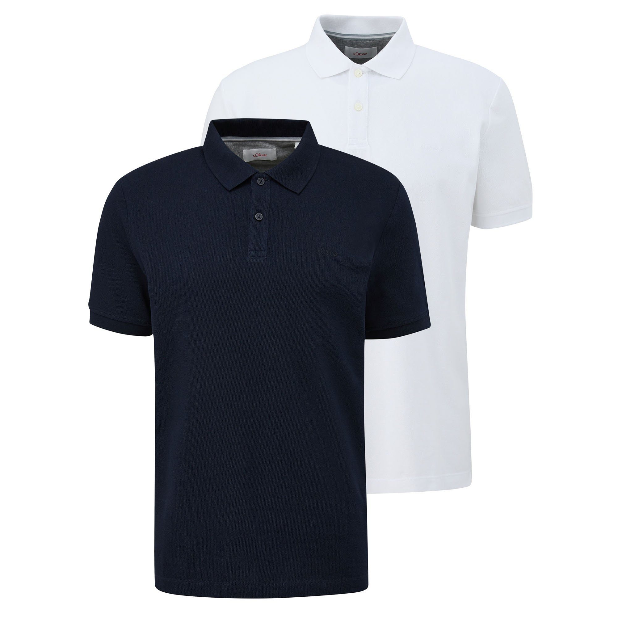 Poloshirt Herren Poloshirt 2er Pack Baumwolle