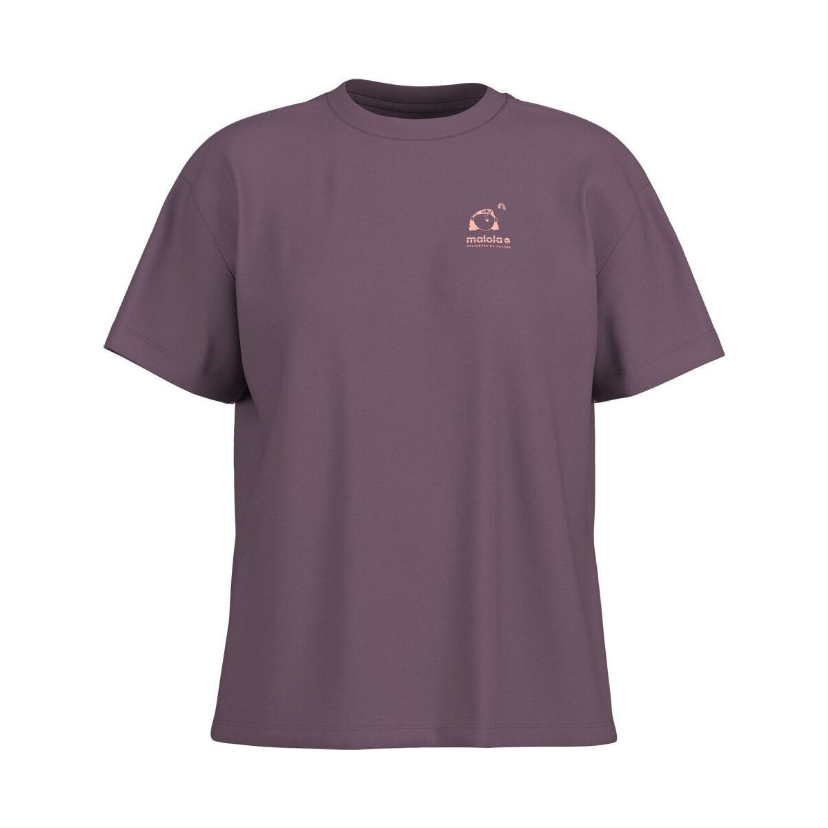 Maloja Kurzarmshirt KavangiM. Modernes Bio-Baumwoll T-Shirt mit auffälligem Rückenprint – kastig