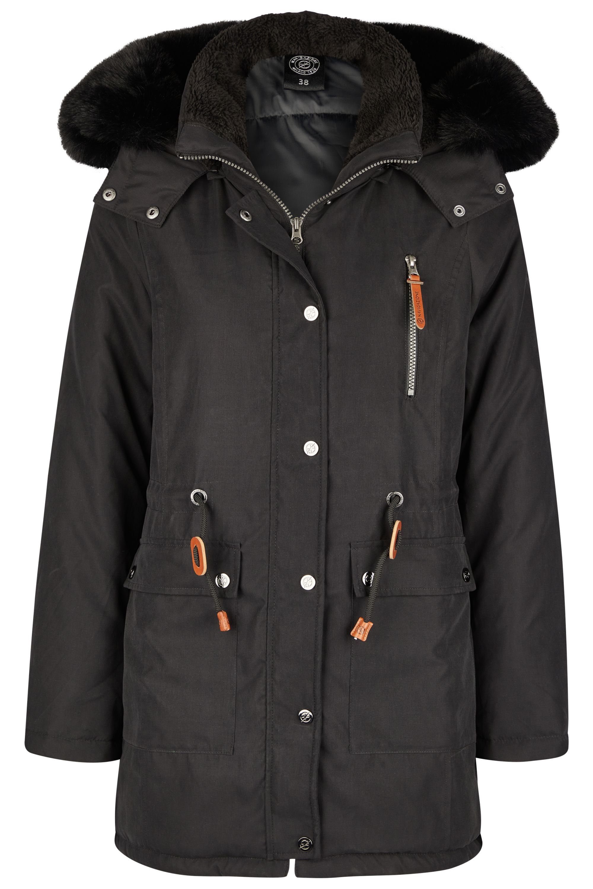 NAVIGAZIONE Parka mit abnehmbarer Kapuze günstig online kaufen