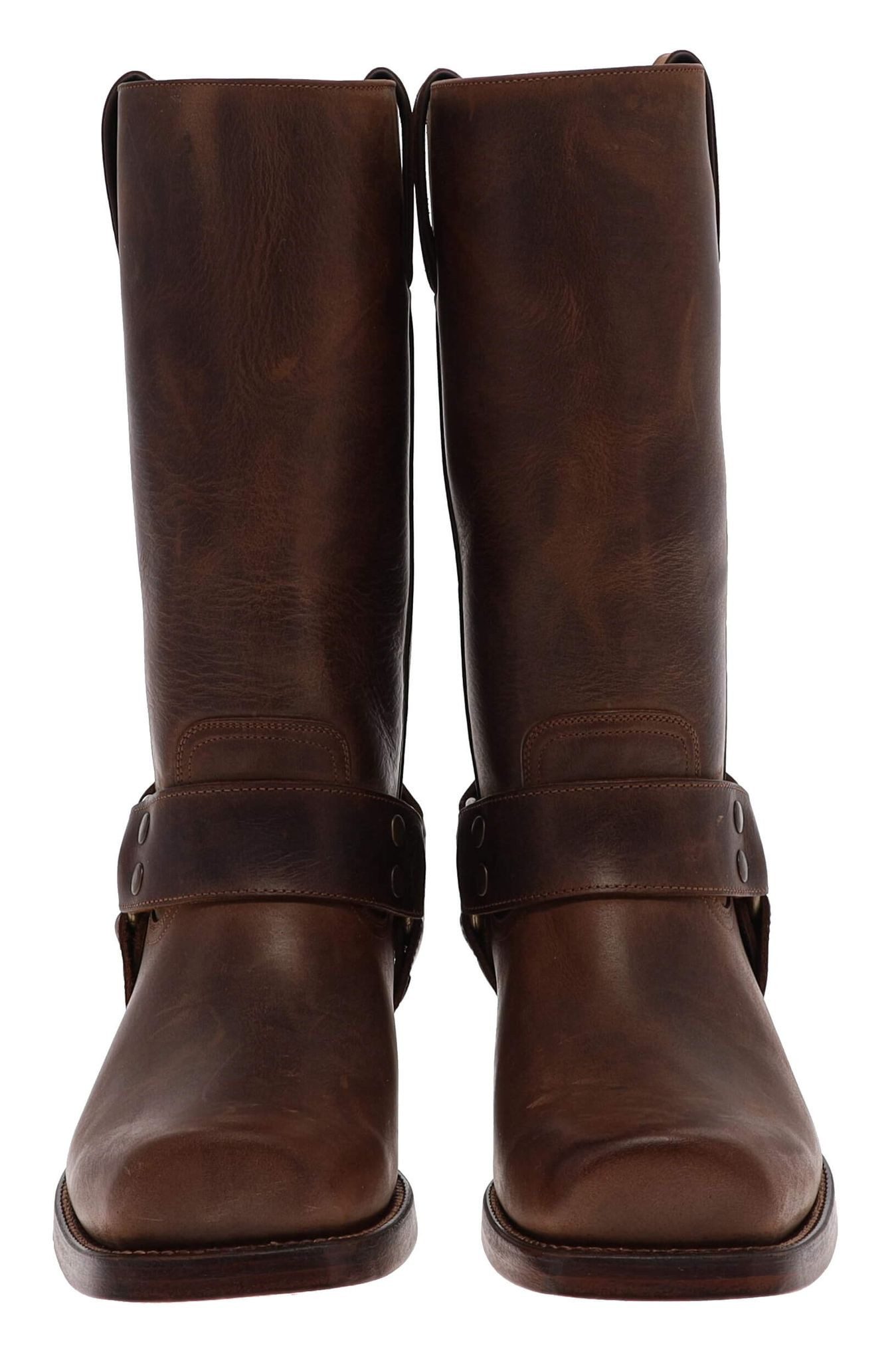 Mayura Boots MB001 Bikerstiefel Braun Bikerboots Rahmengenäht