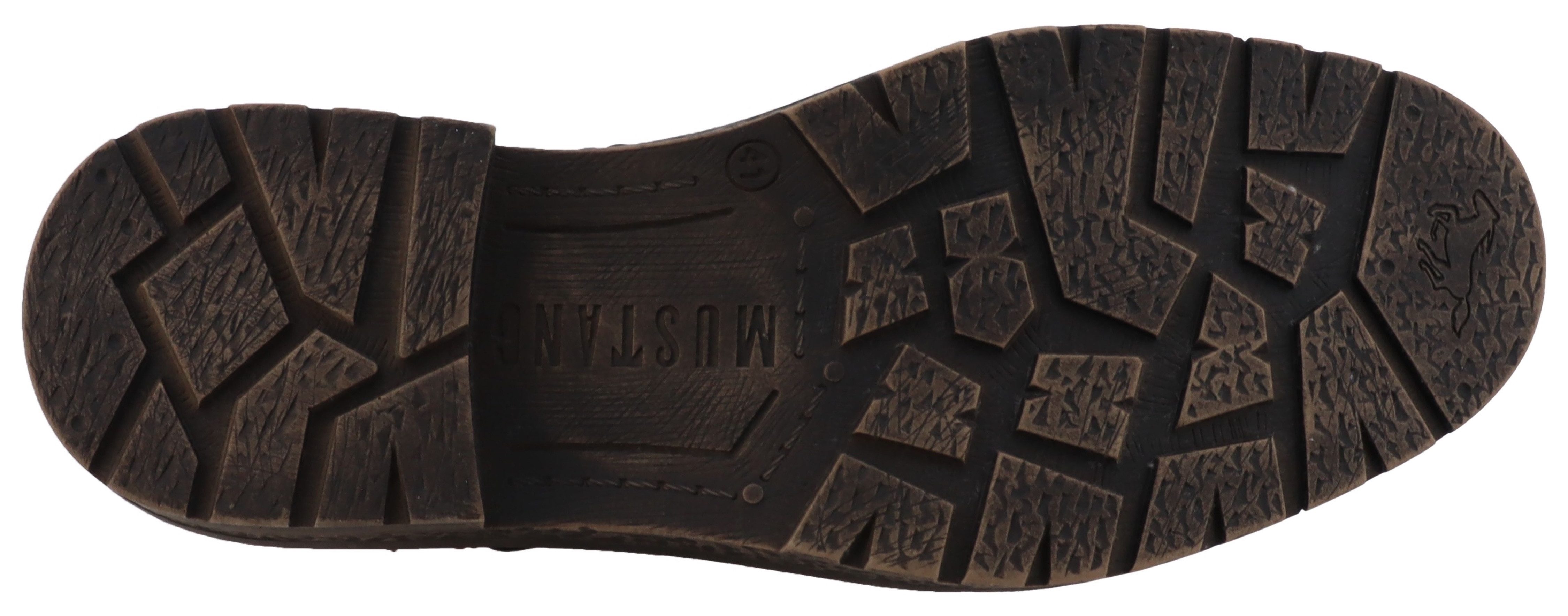 Mustang Shoes Midor Winterstiefelette Schnürstiefel, Winterstiefel mit Warmfutter