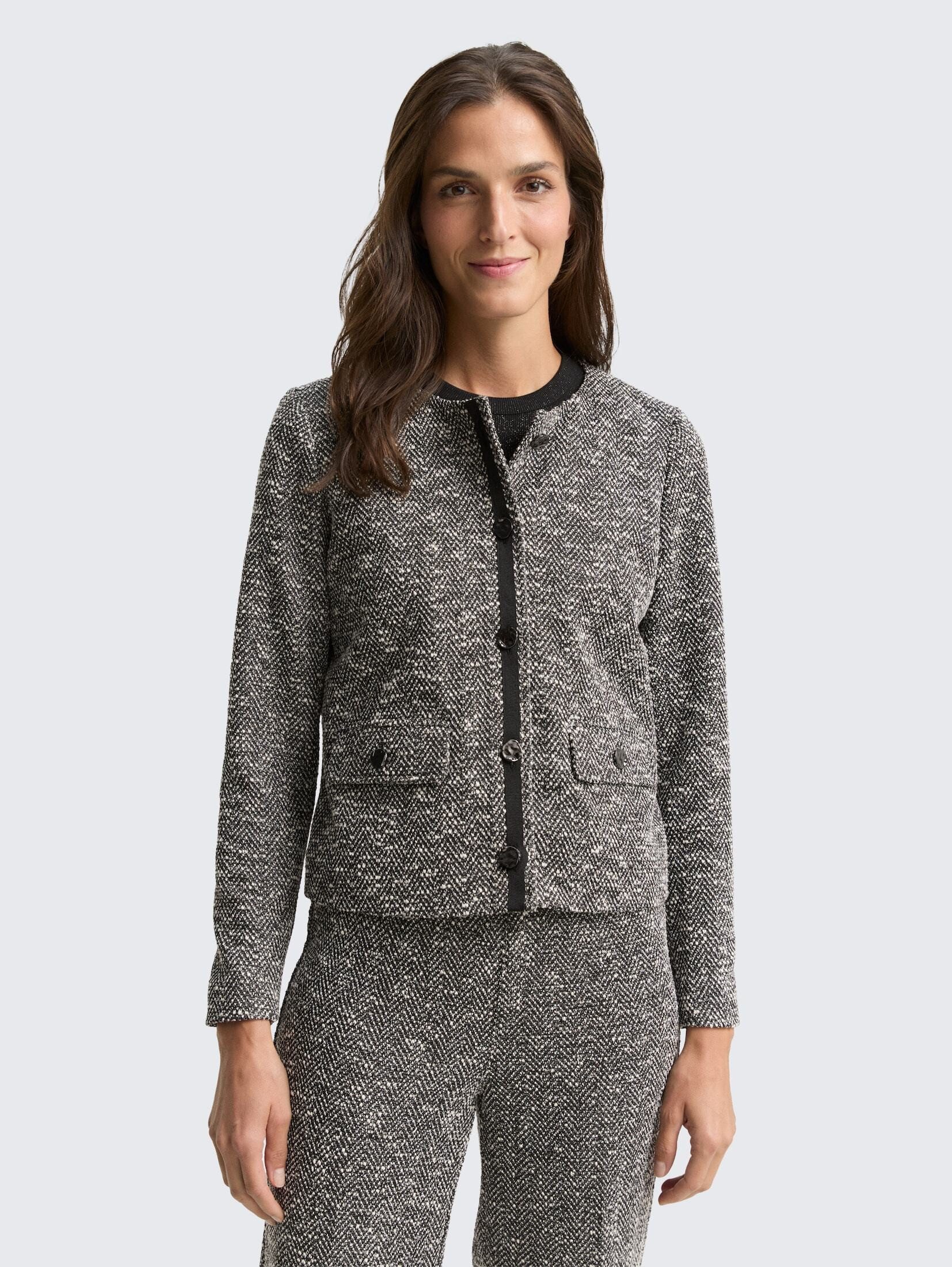 TOM TAILOR Jackenblazer Blazer Regular Fit Bouclé Jacke