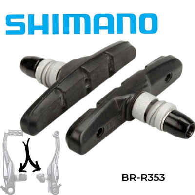 Shimano Felgenbremse SHIMANO Fahrrad V-Brake Bremse Ersatz Bremsschuh S70T 1Paar schwarz
