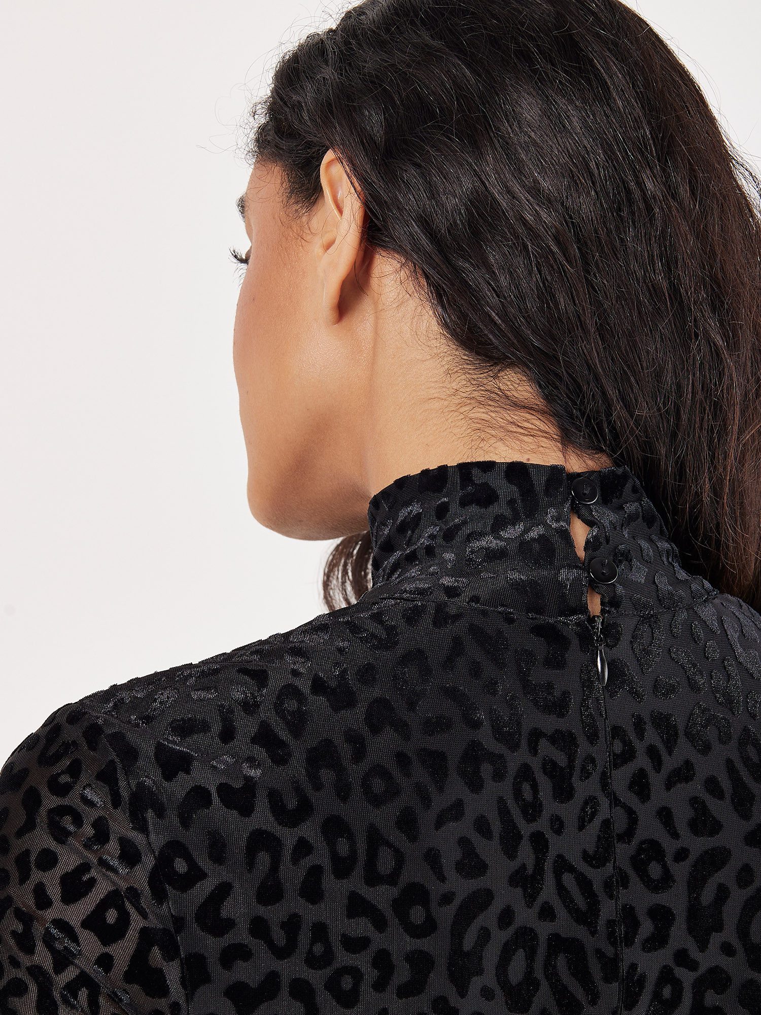 Apricot Partykleid Jacquard-Raffkleid, mit Animalprint günstig online kaufen
