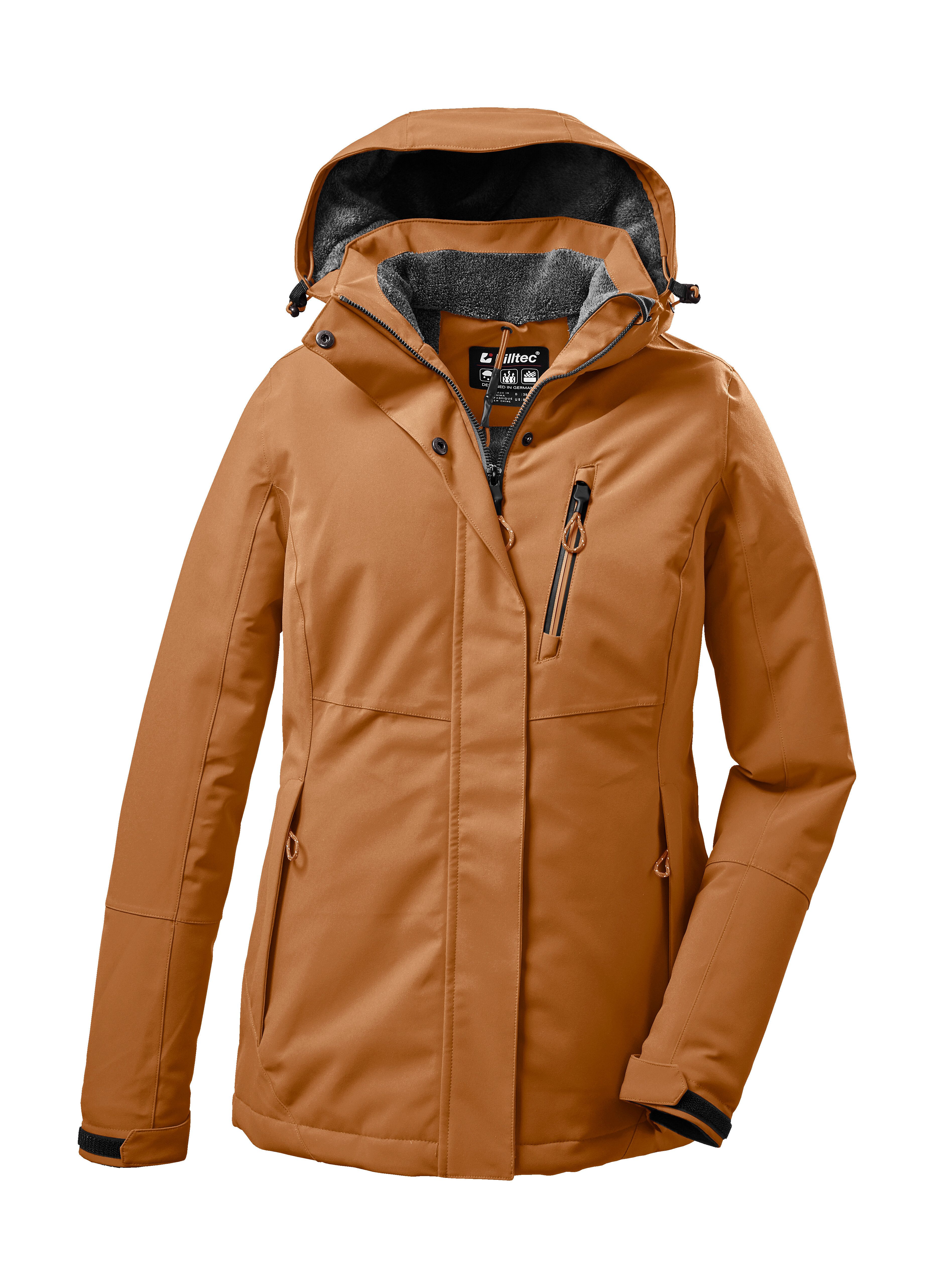 Killtec Outdoorjacke KOW 140 WMN JCKT Wasserdichte Damenjacke, atmungsaktiv, abnehmbare Kapuze