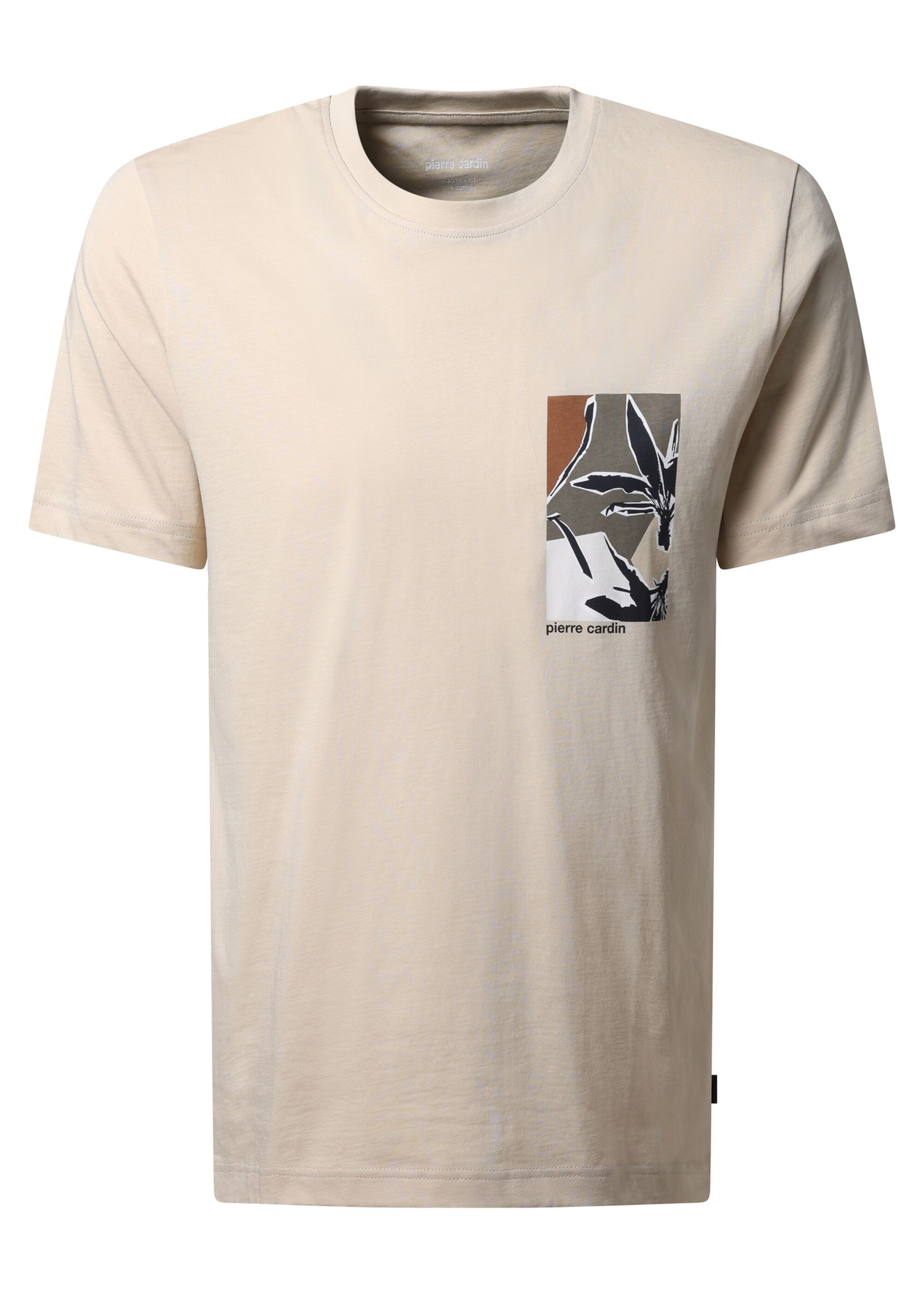 Pierre Cardin Print-Shirt (1-tlg) mit Logoapplikation günstig online kaufen