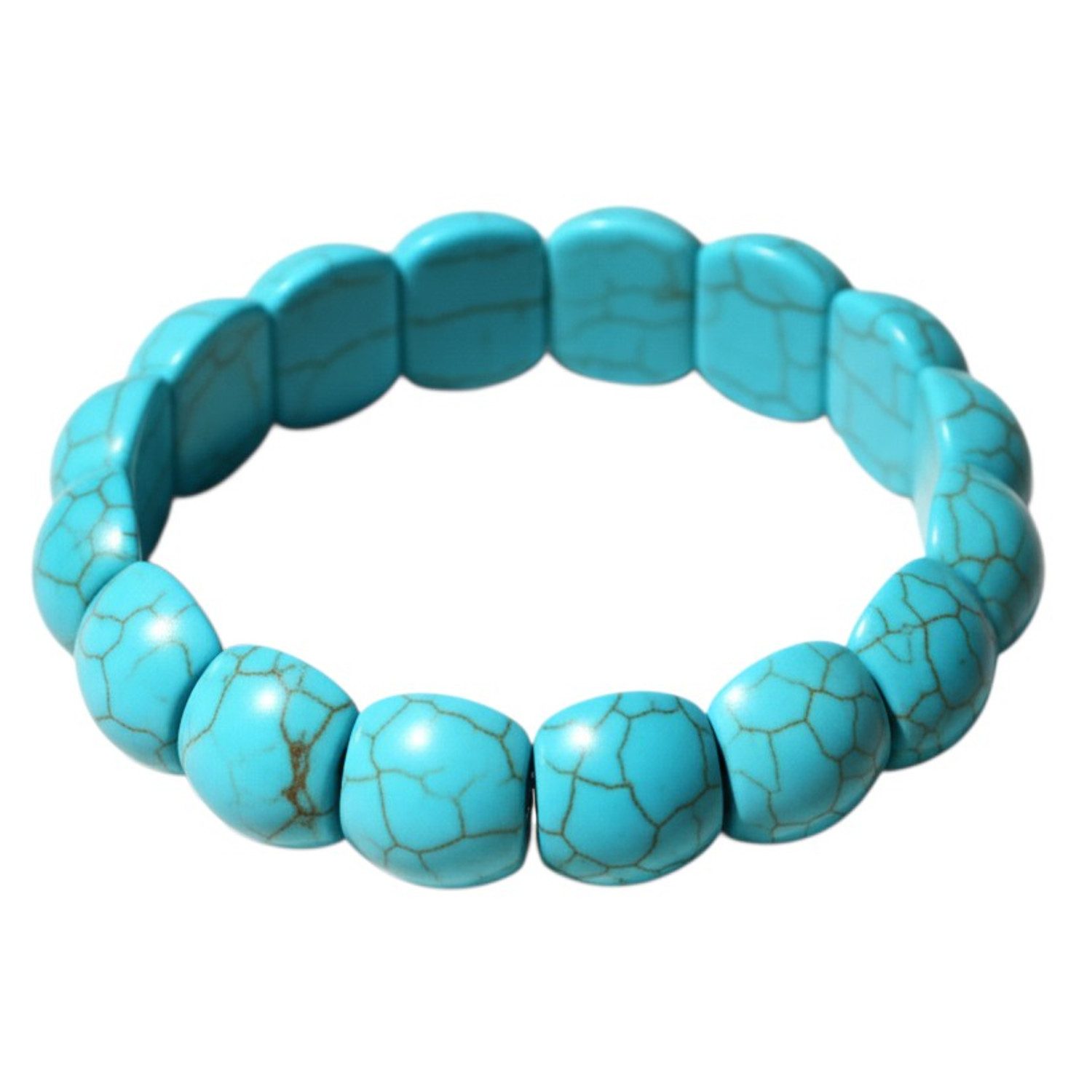 KARMA Armband Naturstein Armband Türkis Damen (Damenarmband, modern Armband günstig online kaufen