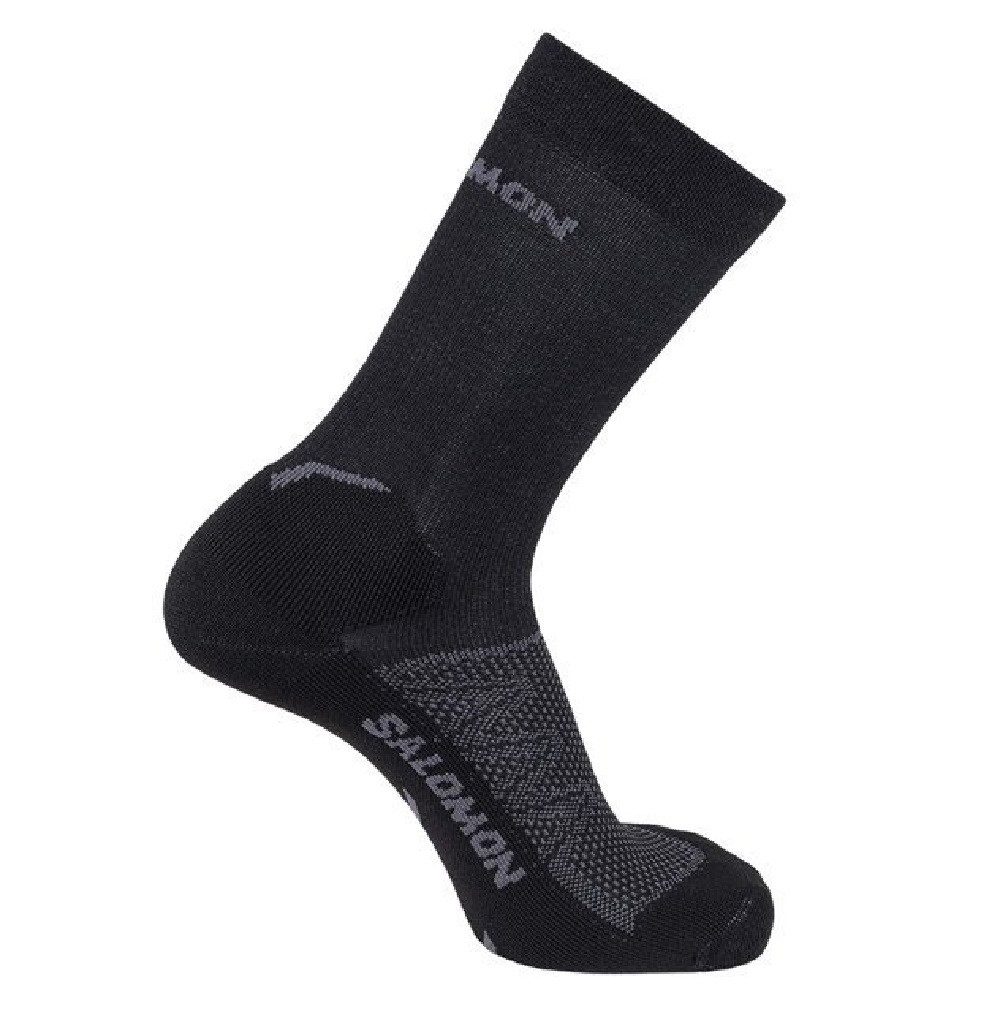 Salomon Laufsocken SPEEDCROSS crew deep black Microlon long C19733 günstig online kaufen