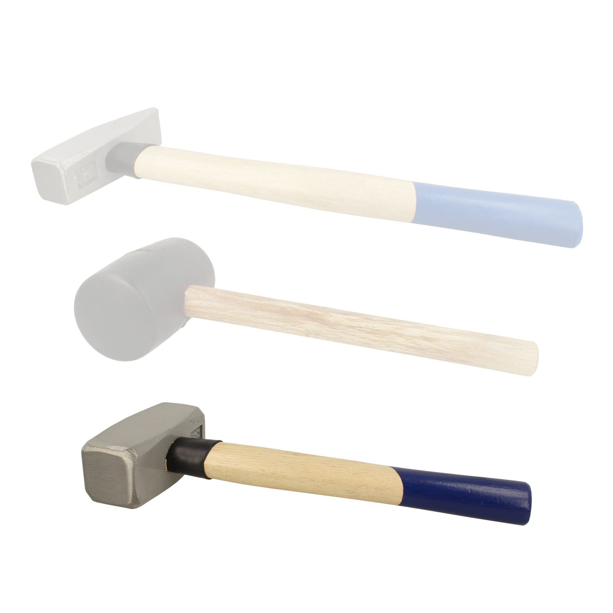 BOOMET Hammer Fäustel (1-St., Schlägel 1500g), Steinmetzhammer verschiedene Sets zur Auswahl