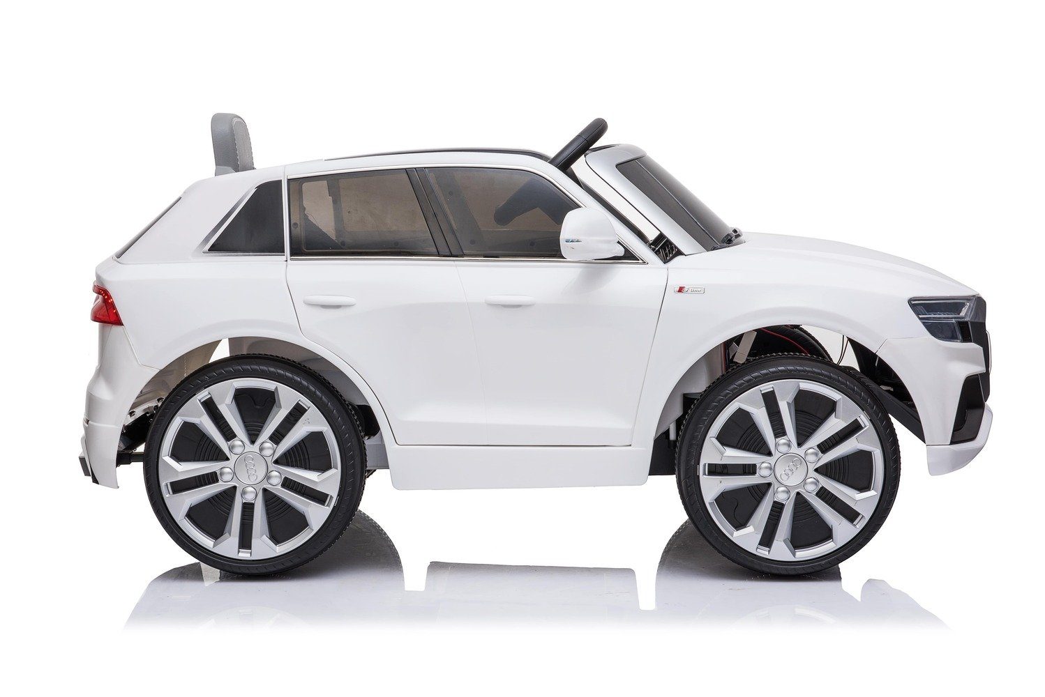 Weiß Q8 Audi SUV Elektro-Kinderauto Ledersitz 2x35W EVA-Vollgummireifen Kinderfahrzeug BoGi