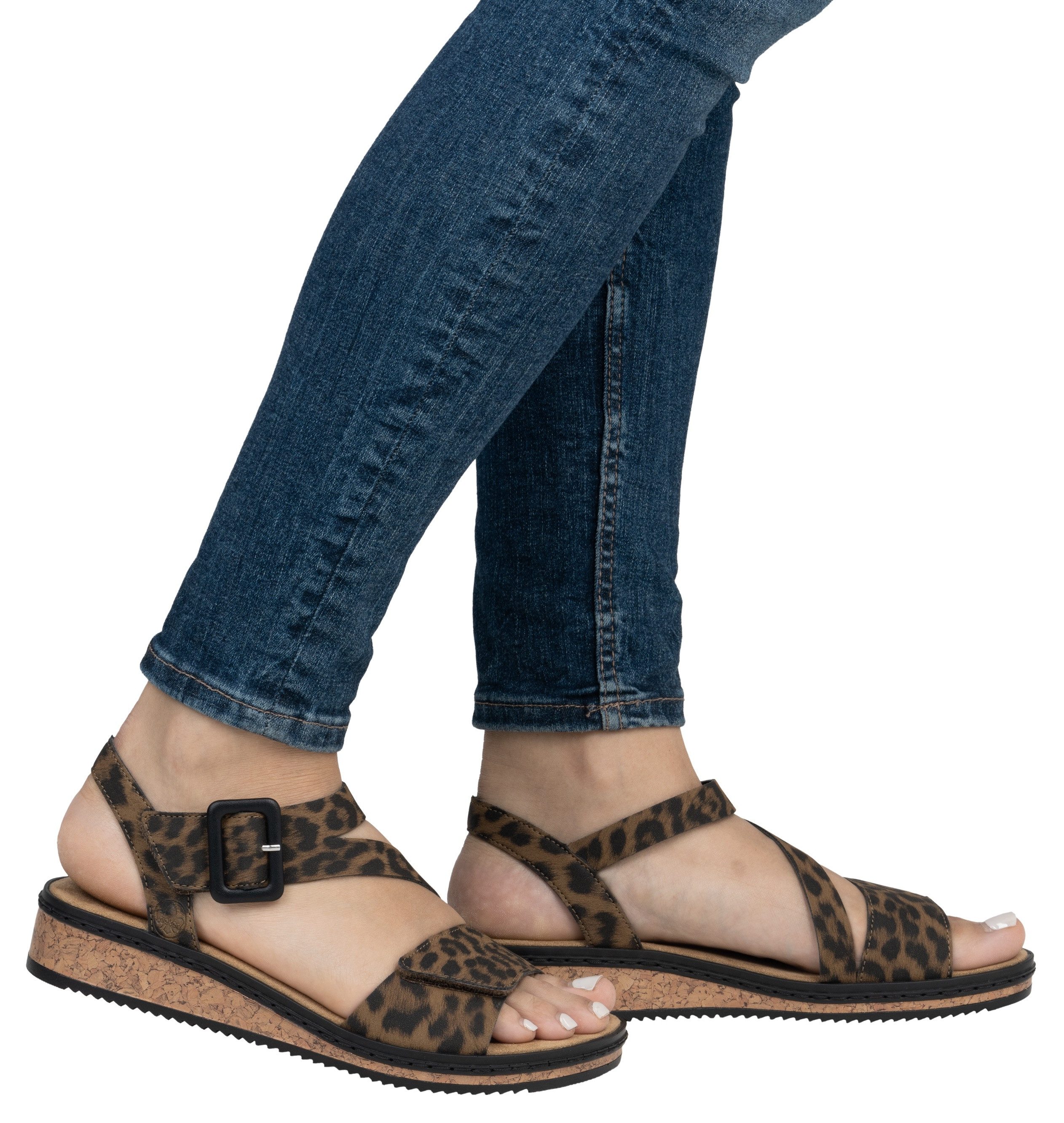 Rieker Riemchensandale, Sommerschuh, Sandalette, Keilabsatz, mit günstig online kaufen