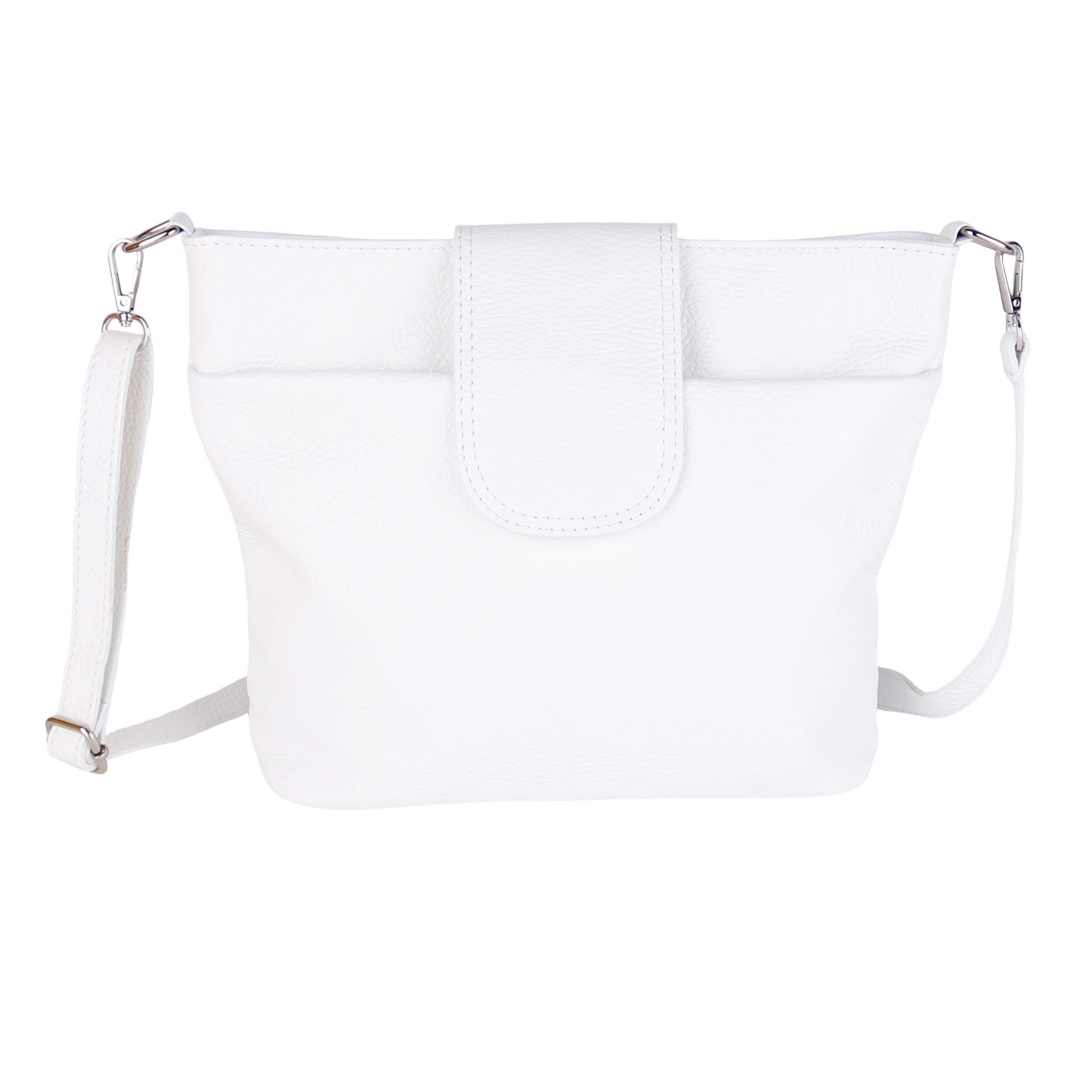 Umhängetasche Damen, Crossbody Bag, Echtleder Made in Italy