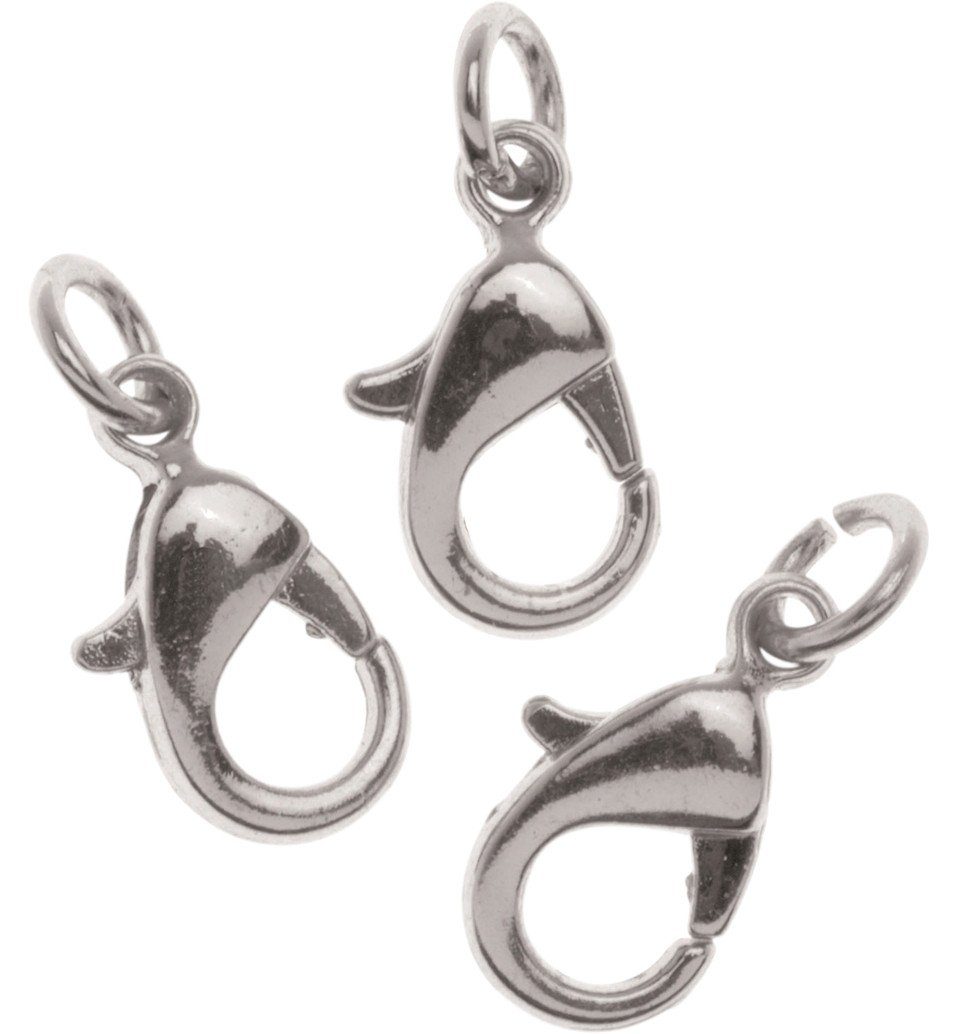 Glorex Karabiner Glorex Karabiner Verschluss m. Ring 12 mm 3 Stück