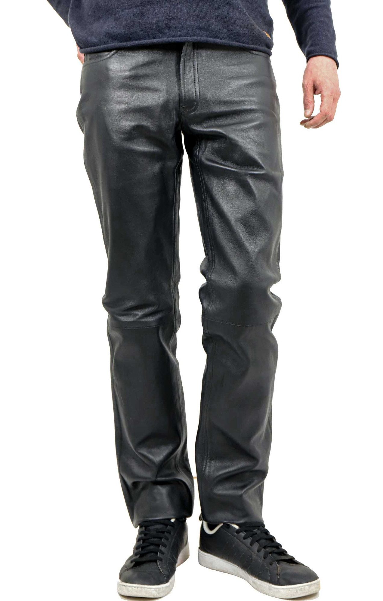 Maddox Lederhose Maddox - Herren Lederhose Lammnappa schwarz günstig online kaufen