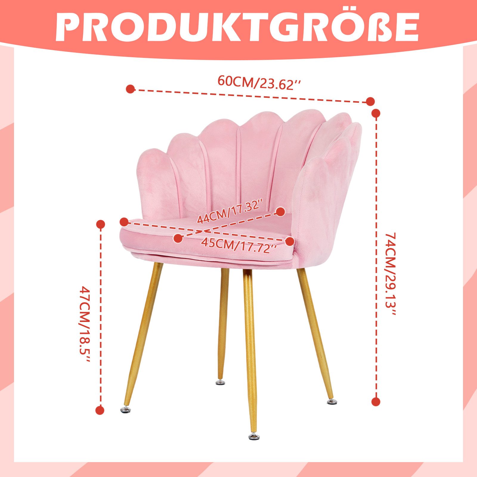 TWSOUL Loungesessel Sessel Weicher Samt Armlehnstuhl Relaxsessel Polsterstu günstig online kaufen