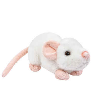 Teddys Rothenburg Kuscheltier Plüschtier Ratte 21 cm stehend weiß Kuschelratte, kuschelweicher Plüsch
